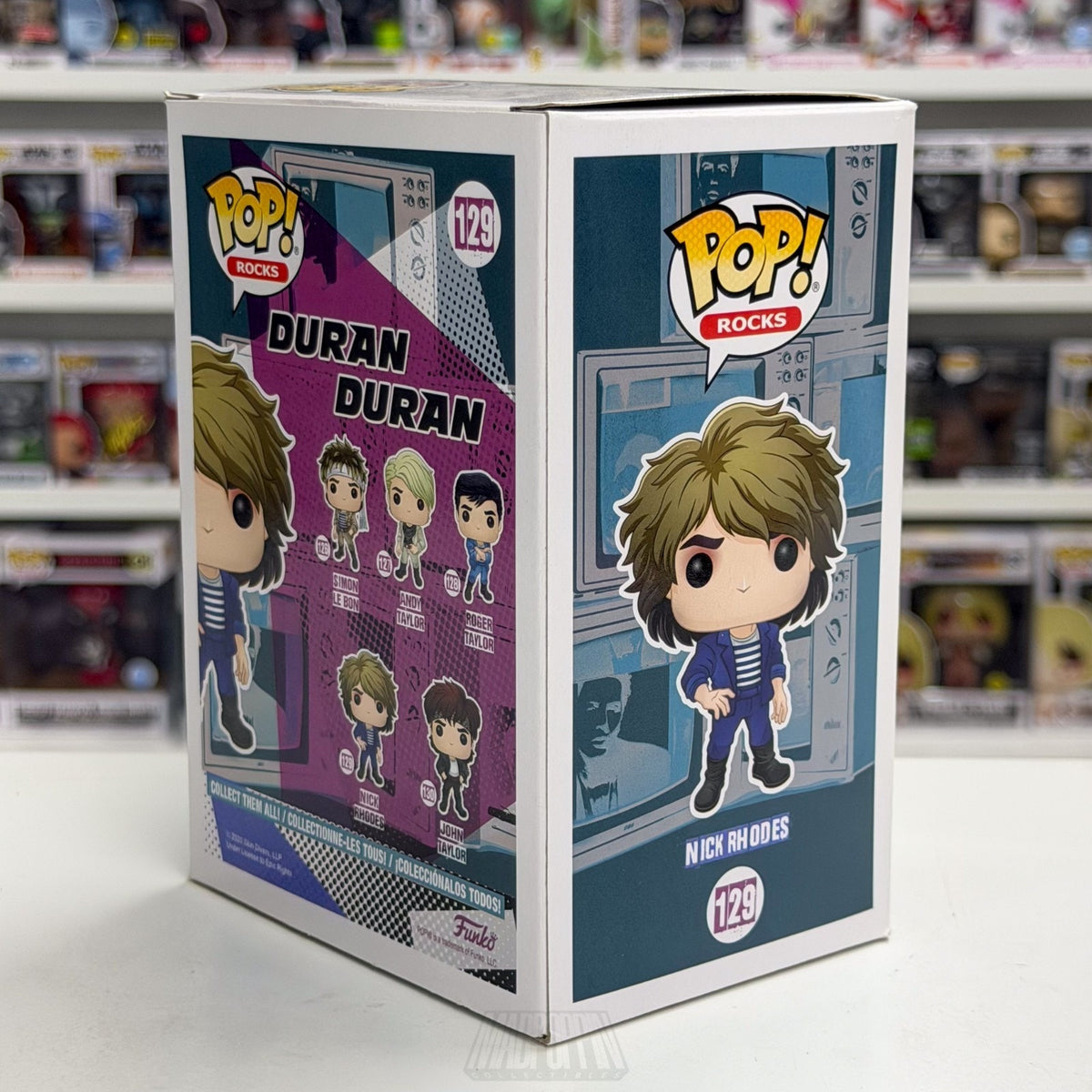 Funko Pop Rocks Duran Duran Nick Rhodes 129 Music English New Wave Vinyl Figure