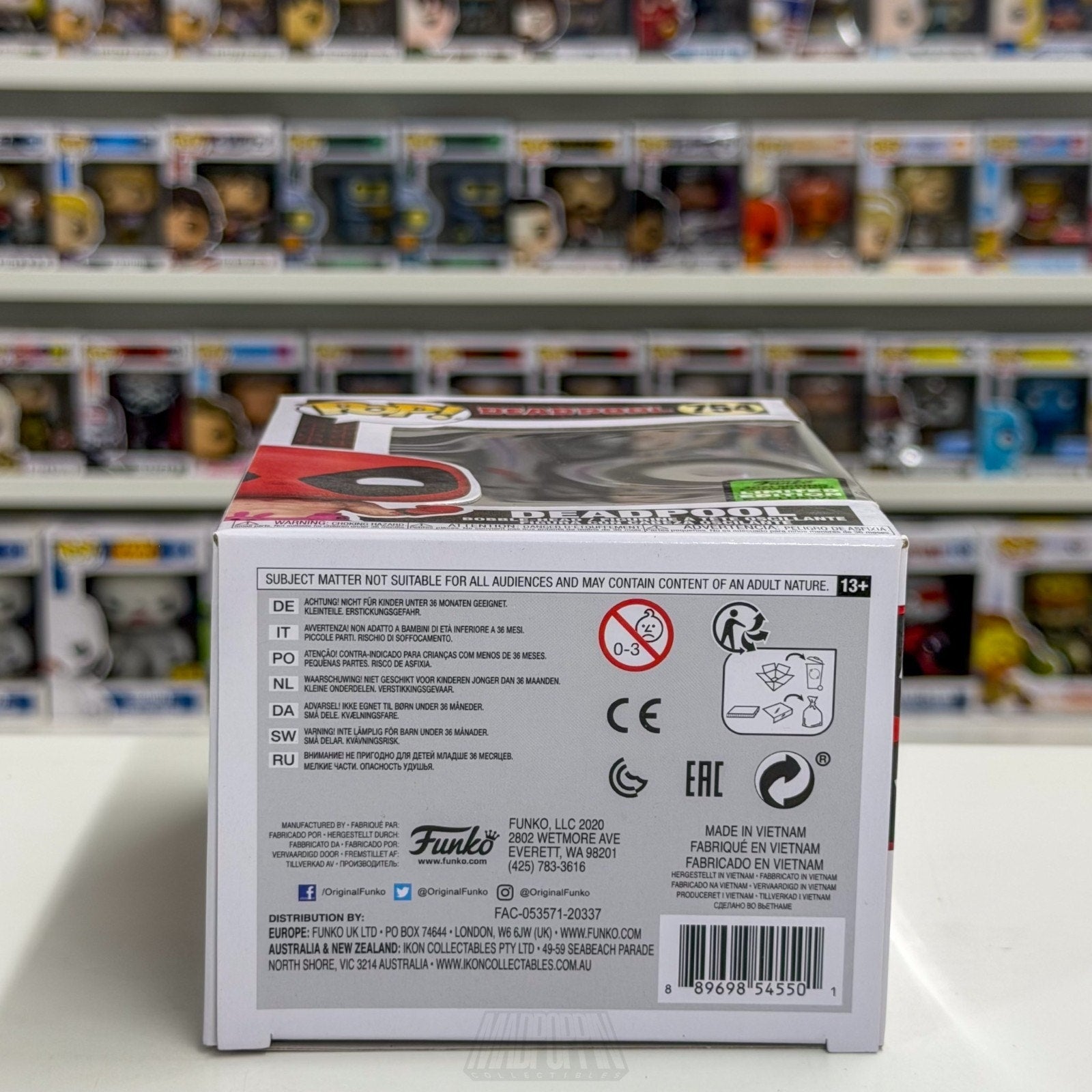 Funko Pop Marvel Deadpool Teddy Pants ECCC Spring Con 754 Antihero Vinyl Figure