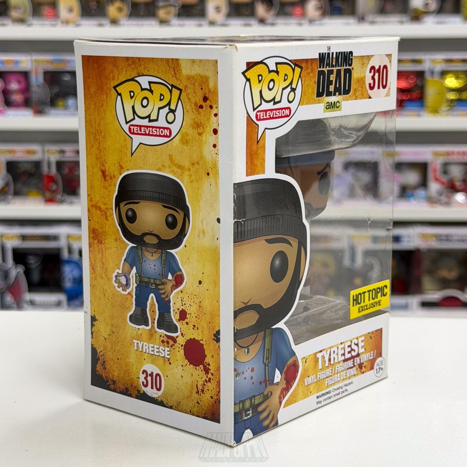 Funko Pop TV The Walking Dead Tyreese Bitten Bloody Hot Topic 310 Vinyl Figure