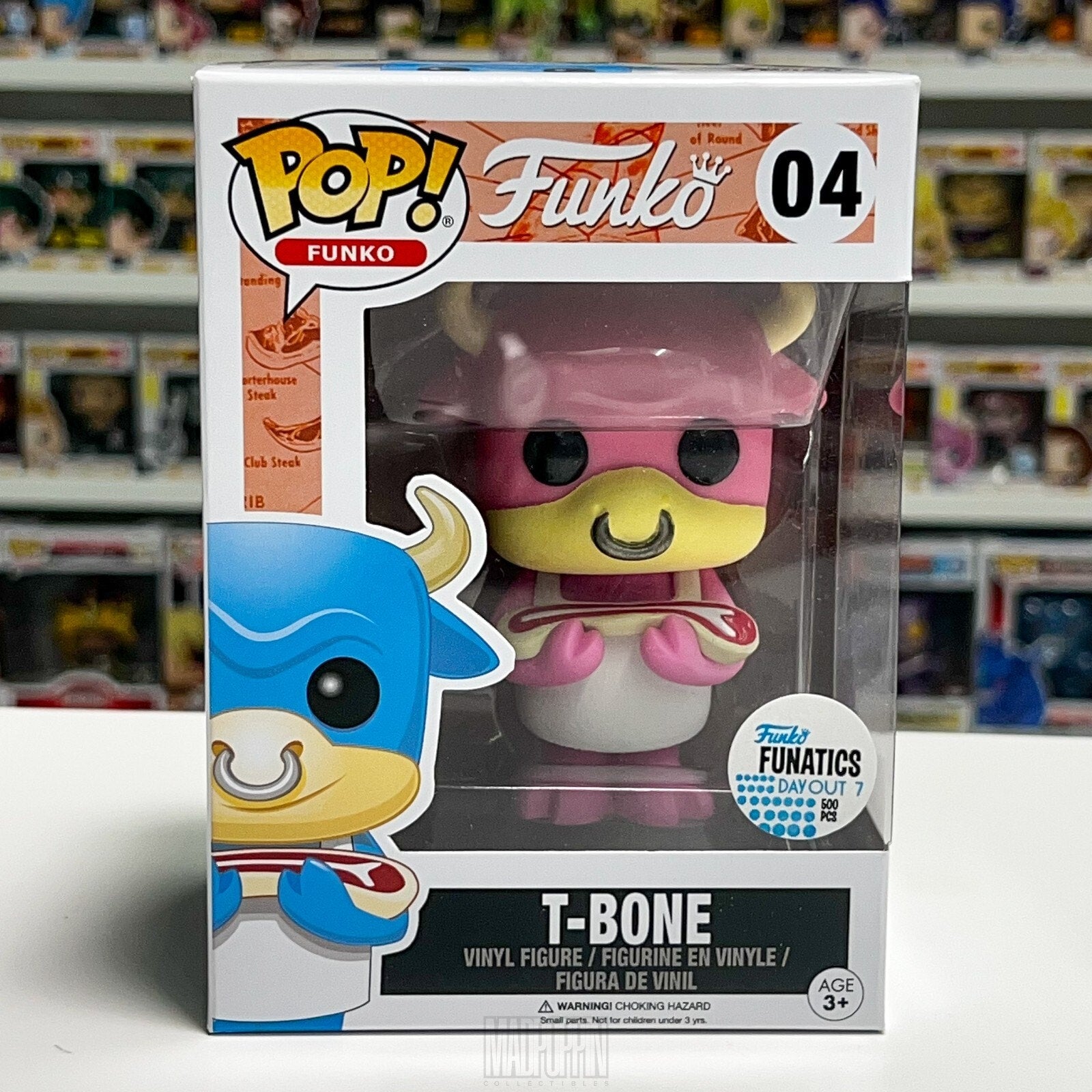 Funko Pop Funatics Day Out FDO 7 T-Bone Pink 04 Spastik NOT SOLD AT RETAIL 500pc