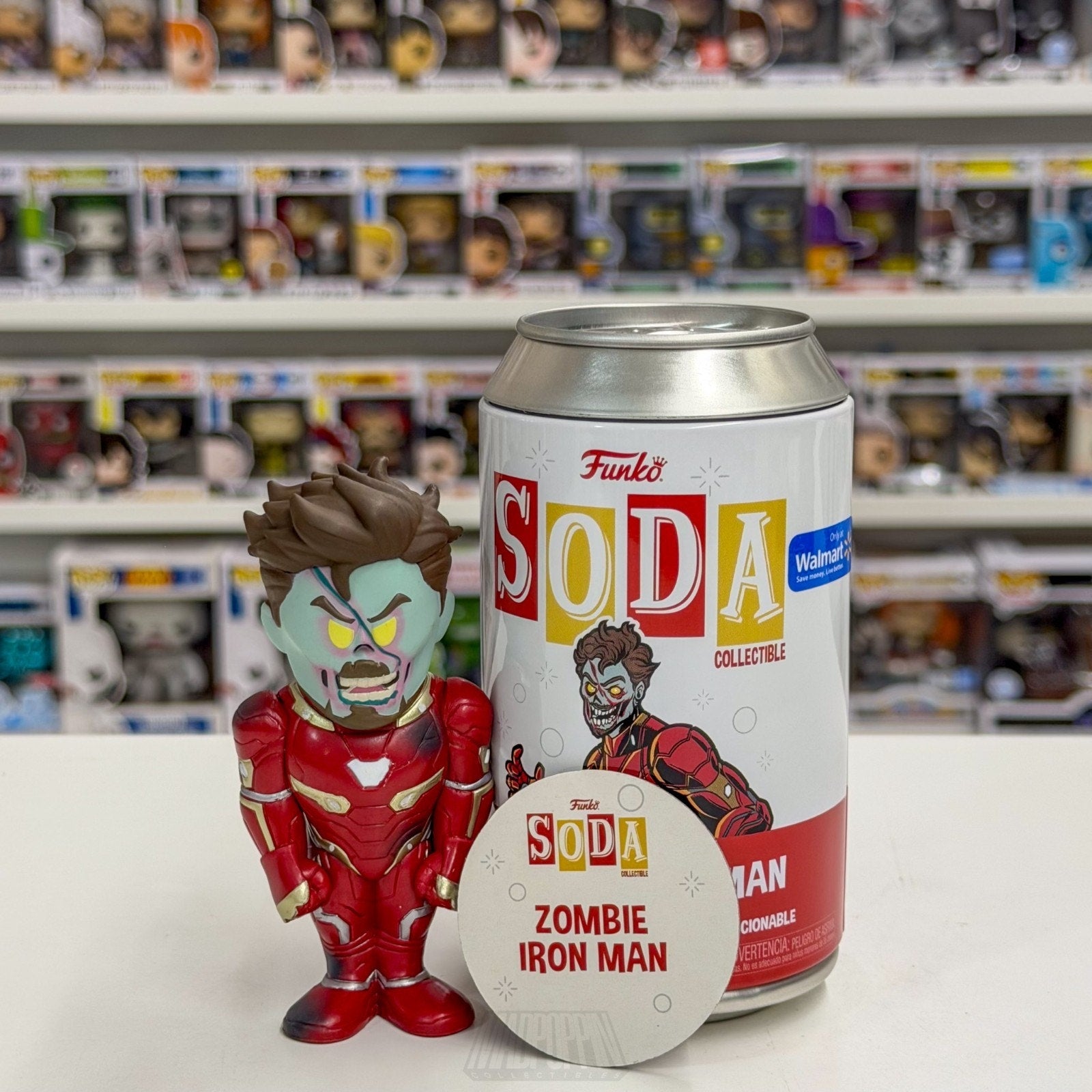 Funko Soda Marvel Zombie Iron Man Walmart Tony Stark Apocalypse Toy Vinyl Figure