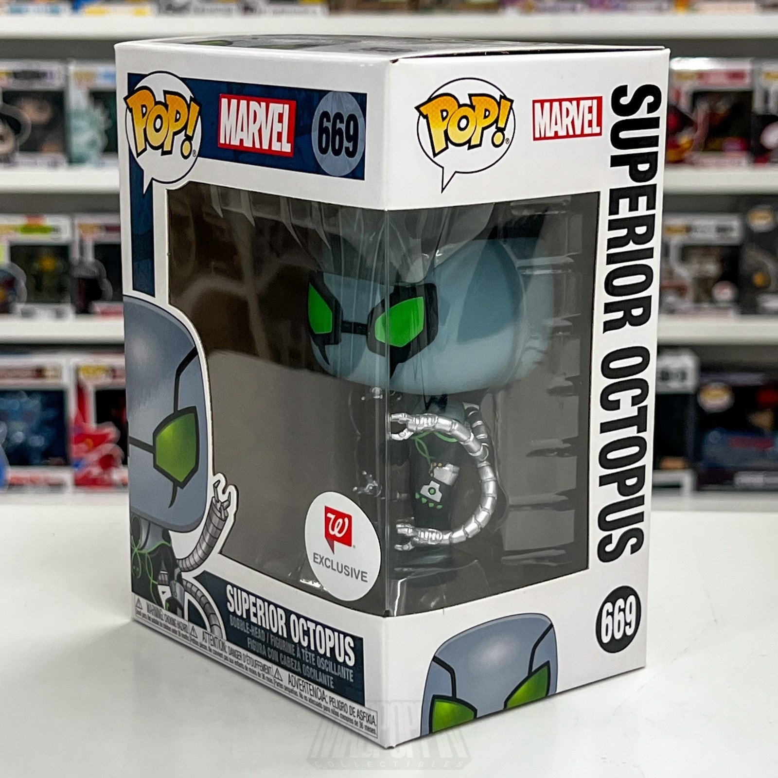 Funko Pop Marvel Superior Octopus Suit Walgreens 669 Spider-Man Toy Vinyl Figure