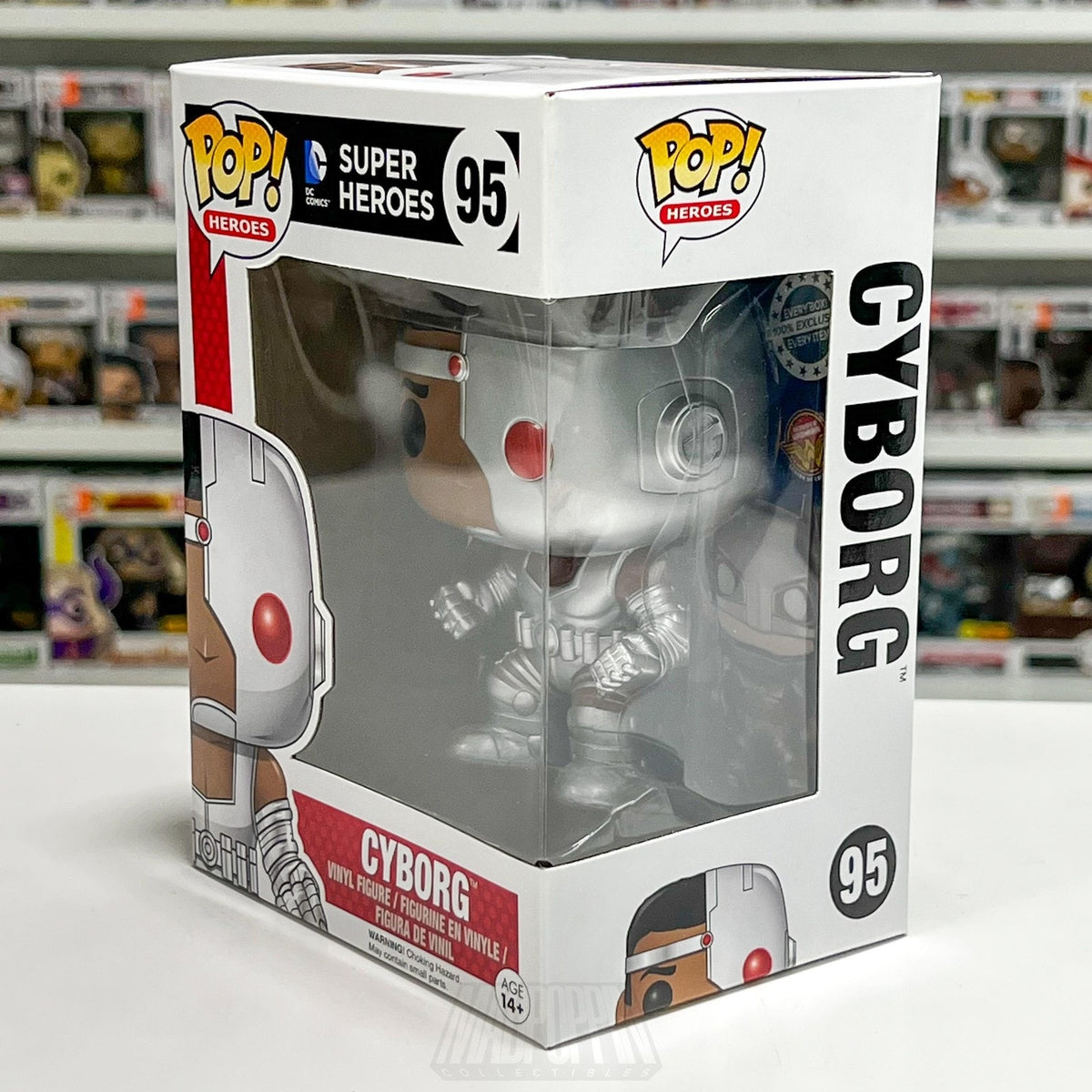 Funko Pop DC Comics Super Heroes Cyborg 95 Justice League Genius Vinyl Figure