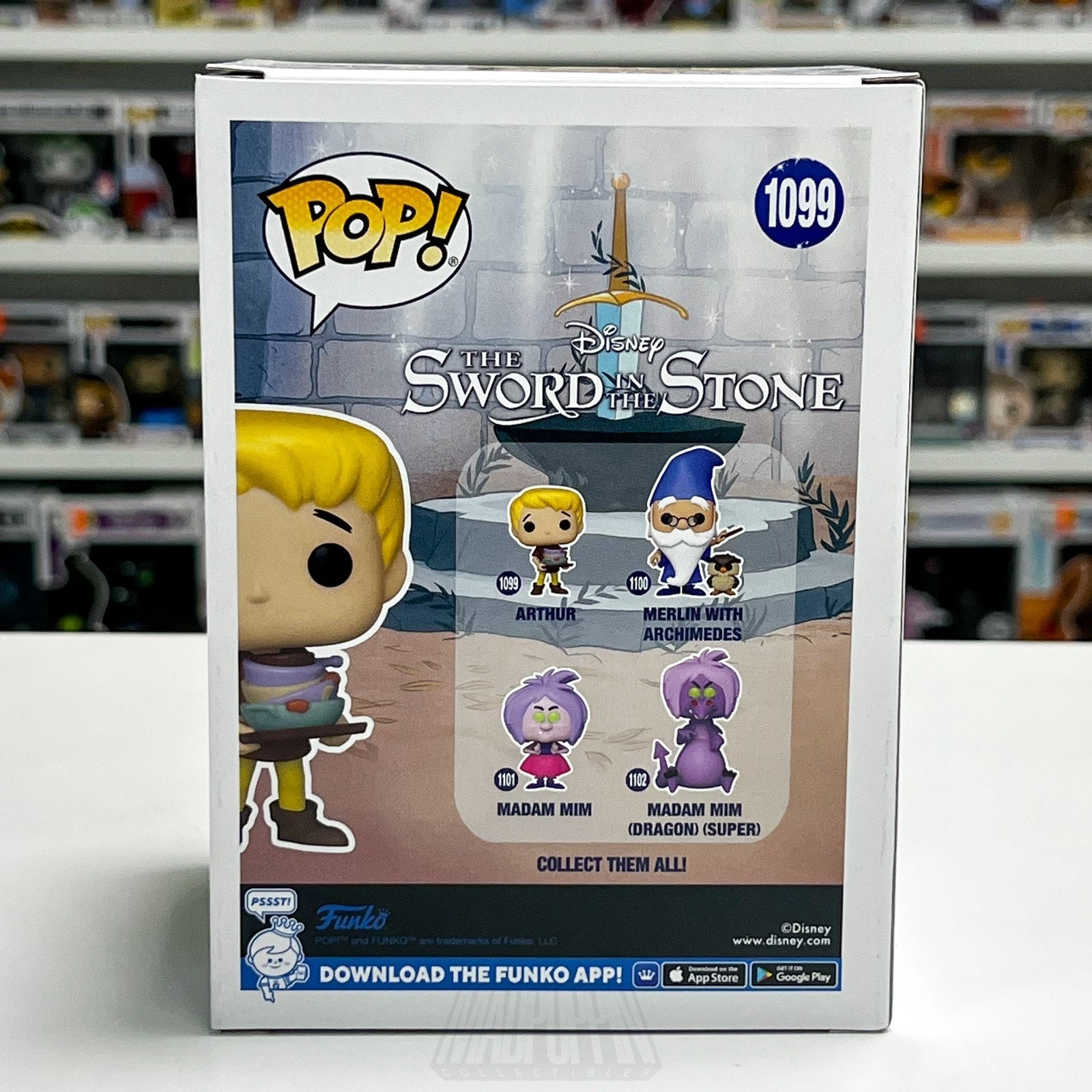 Funko Pop Disney Sword in the Stone Arthur Pendragon 1099 King Excalibur Figure