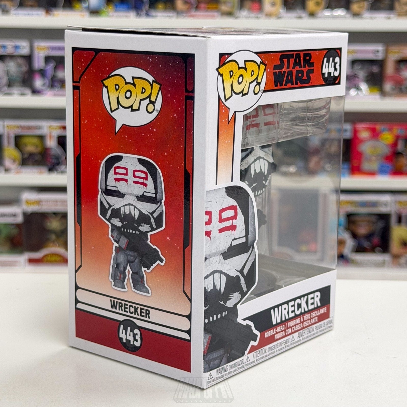 Funko Pop Star Wars The Bad Batch Wrecker 443 Clone Animated Sci-Fi Vinyl Figure