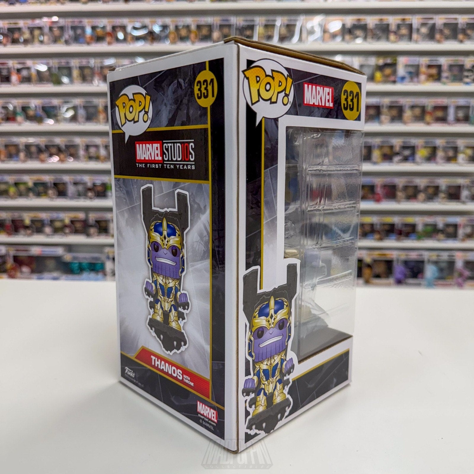 Funko Pop Marvel Thanos w/Throne Hot Topic 331 MCU Infinity Mad Titan Toy Figure