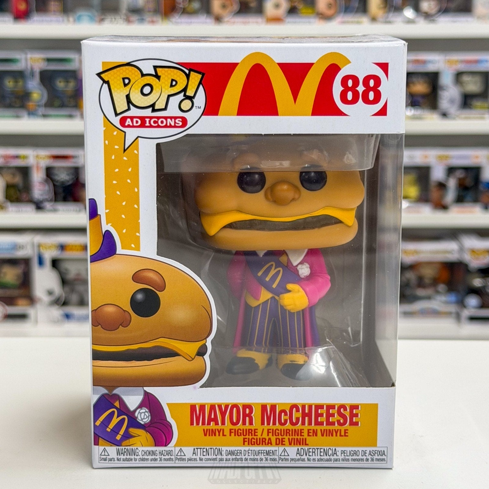 Funko Pop Ad Icons McDonalds Mayor McCheese 88 Burger Fast Food Toy Vinyl Figure