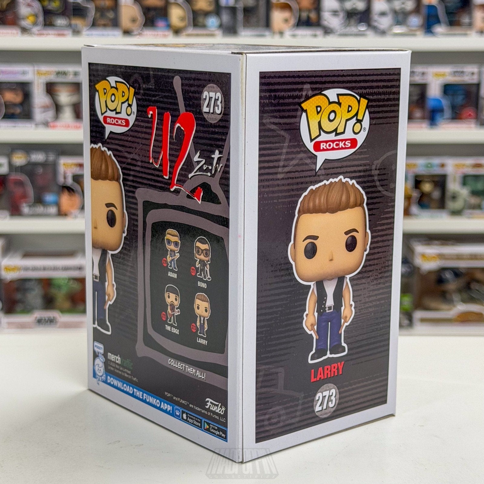 Funko Pop Rocks U2 Zoo TV Larry Mullen 273 Alternative Irish Band Vinyl Figure