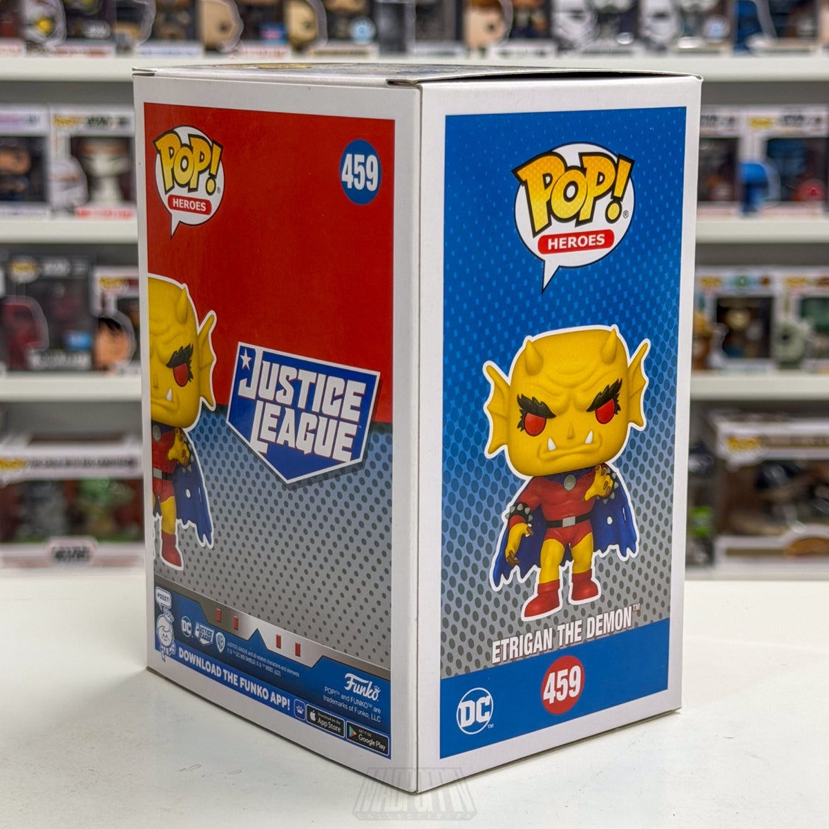 Funko Pop DC Heroes Justice League Etrigan Demon Blacklight Chase PX 459 Figure