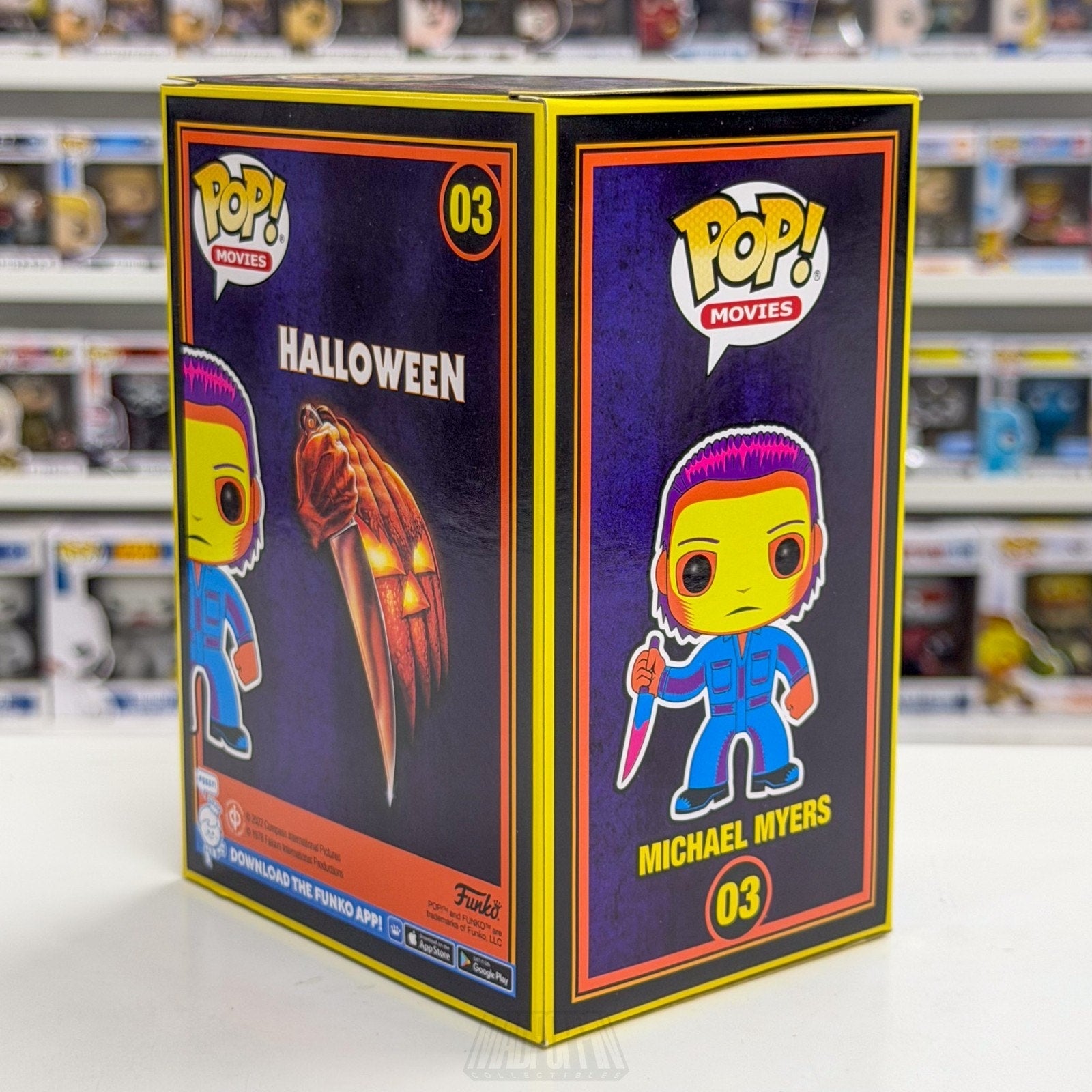 Funko Pop Movies Halloween Michael Myers Blacklight Entertainment Earth 03 Toy