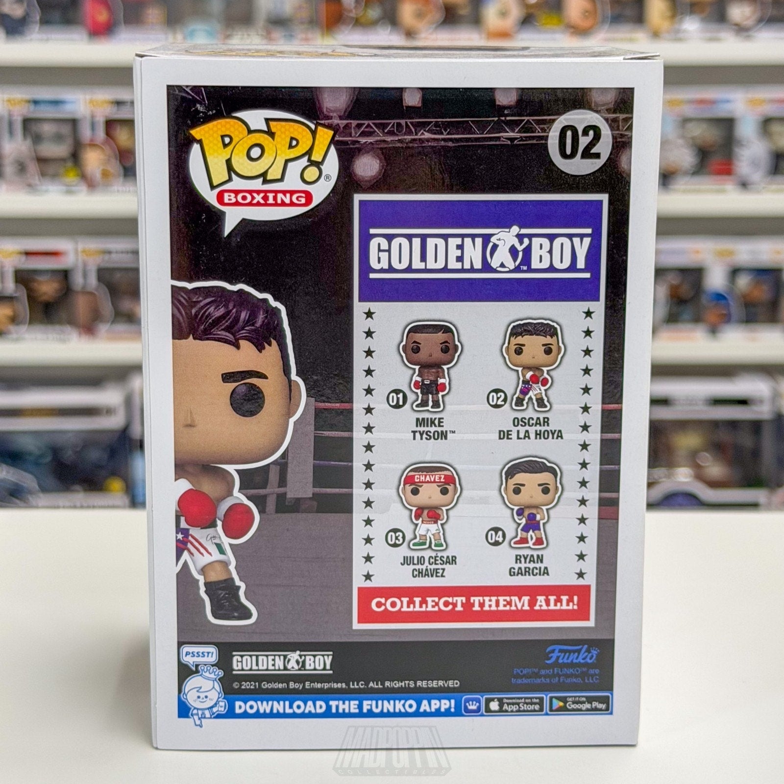 Funko Pop Boxing Golden Boy Oscar De La Hoya 02 Champion Toy Vinyl Figure
