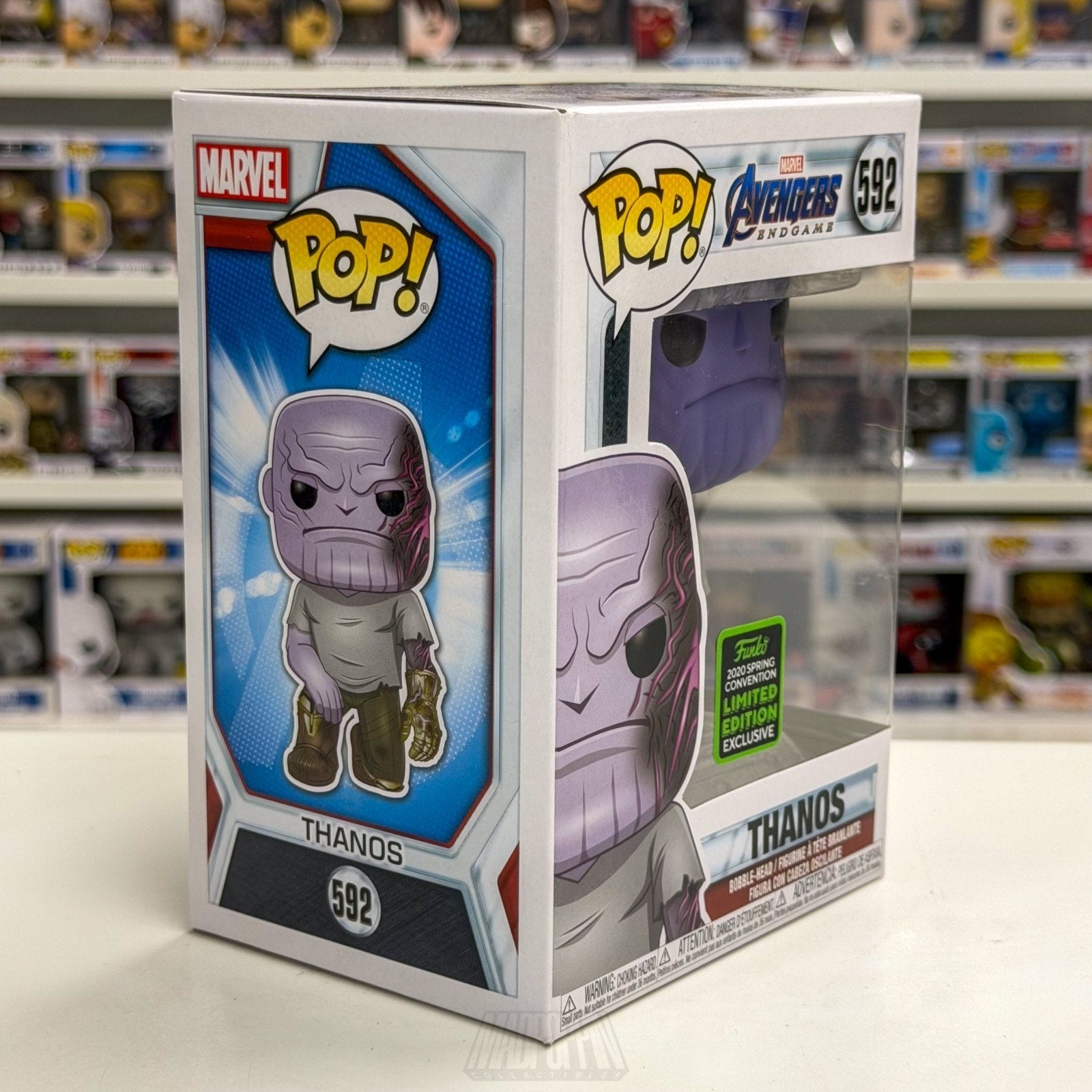 Funko Pop Marvel Avengers Endgame Thanos Detachable Arm ECCC 592 Vinyl Figure