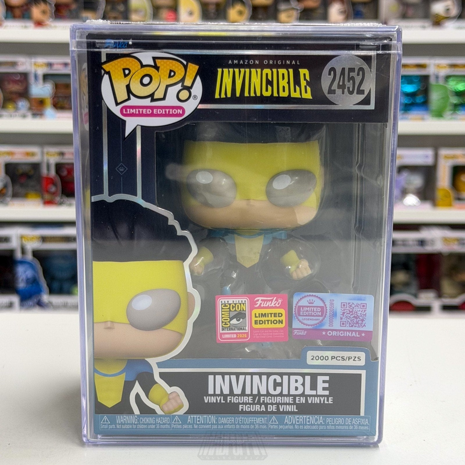 Funko Pop Invincible Floating 2452 SDCC 2026 LE 2000 Figure OFFICIAL CON STICKER