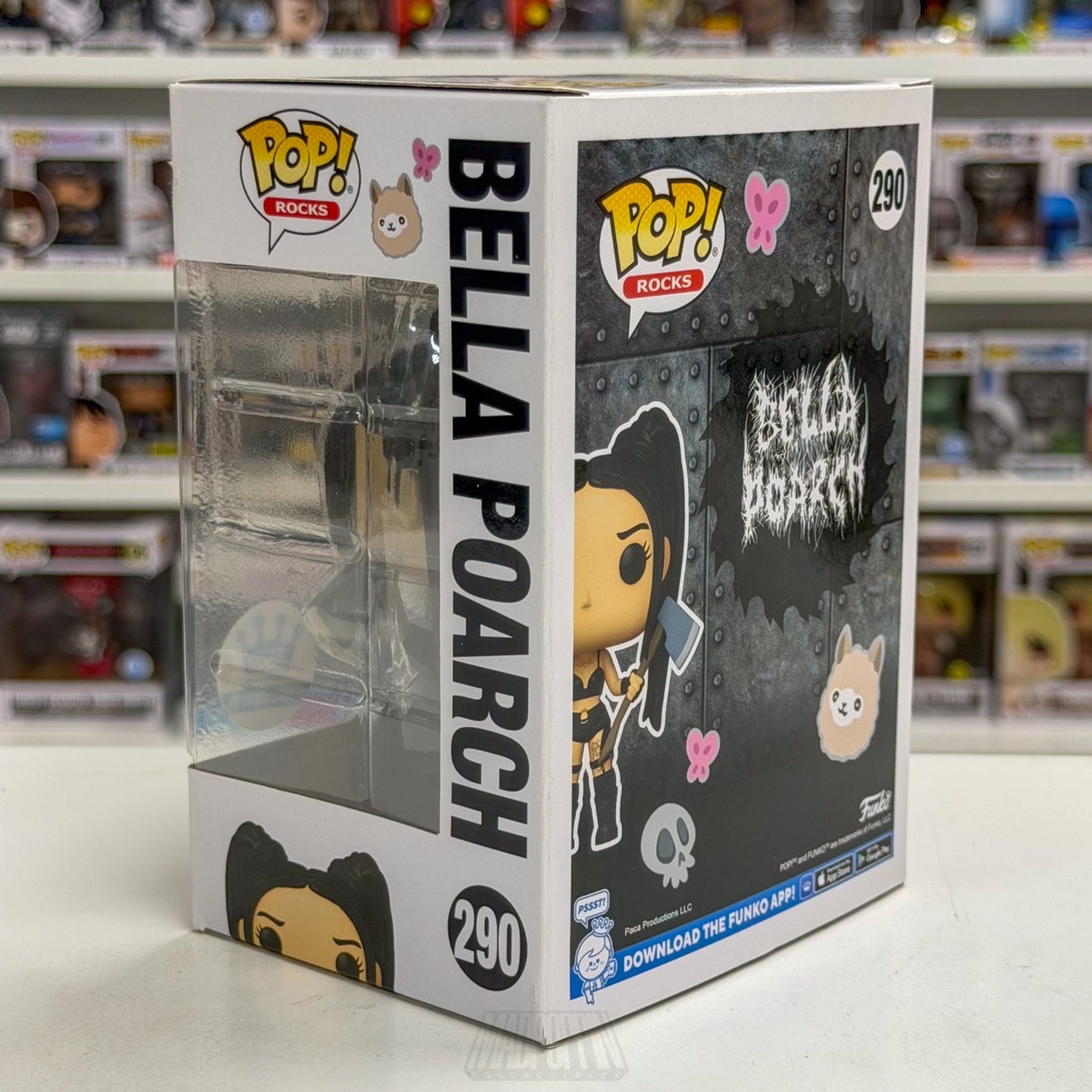 Funko Pop Rocks Bella Poarch w/Axe Exclusive 290 Social TikTok Toy Vinyl Figure