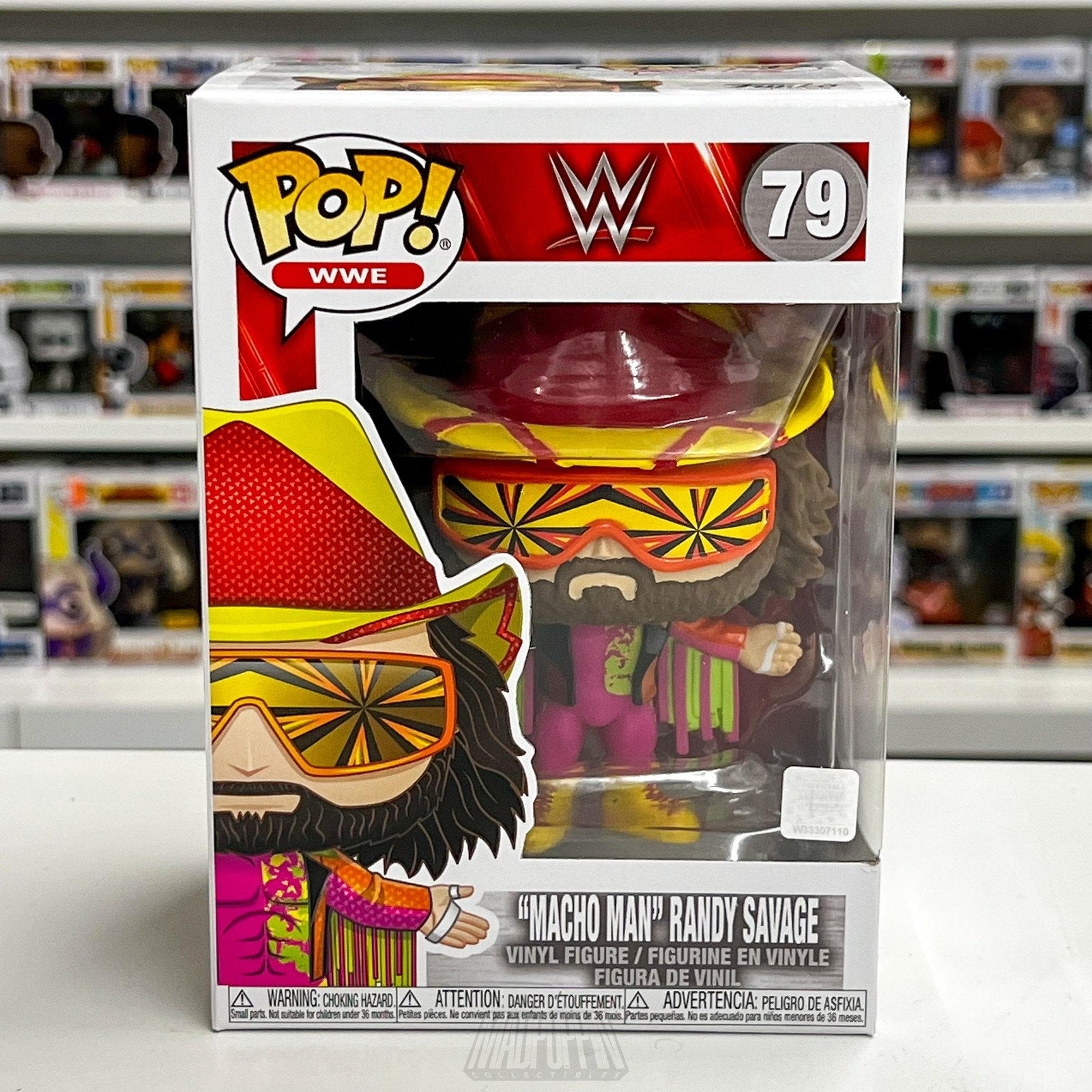 Funko Pop WWE Macho Man Randy Savage Orange Starburst 79 Wrestling Vinyl Figure