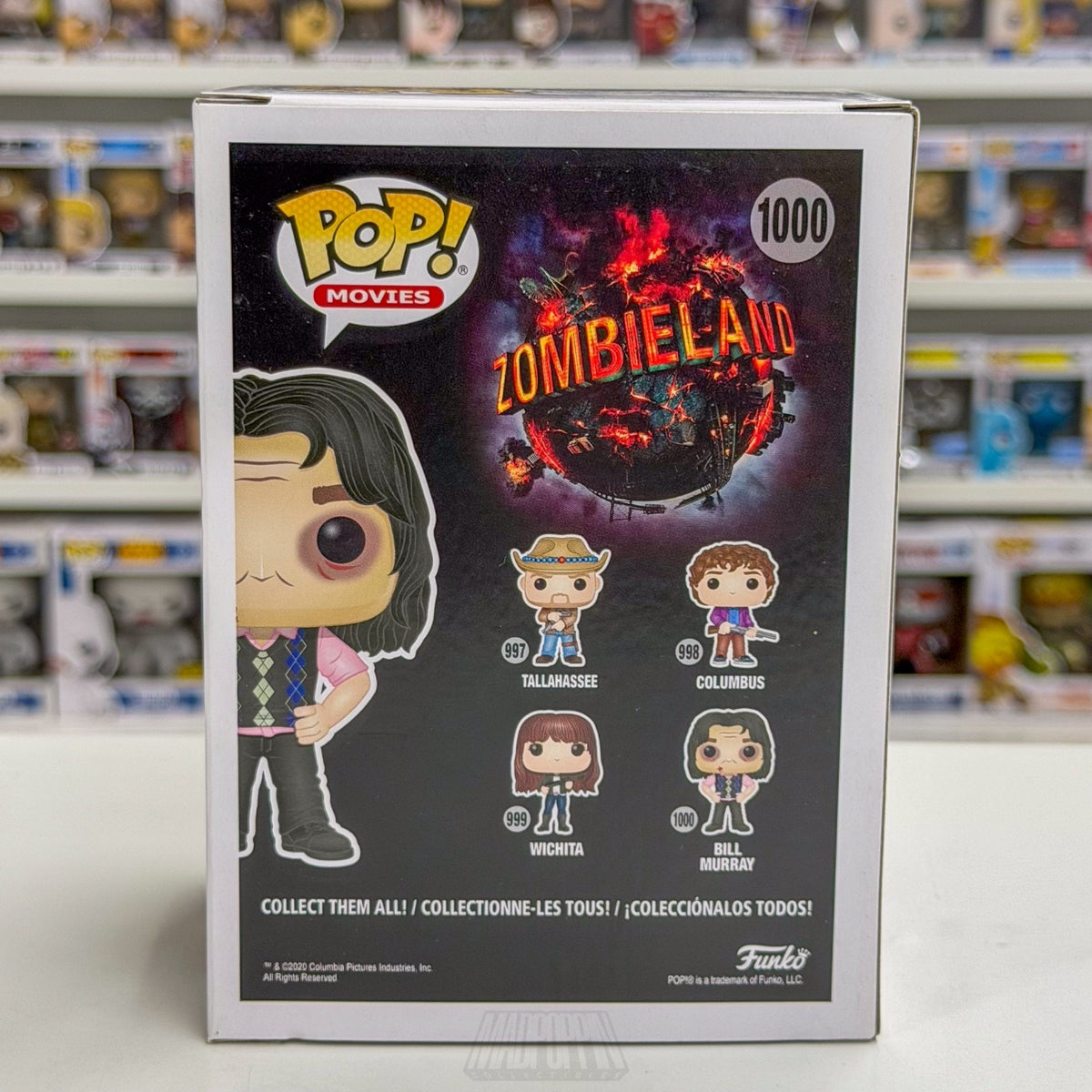 Funko Pop Movies Zombieland Bill Murray 1000 Apocalypse Horror Comedy Toy Figure