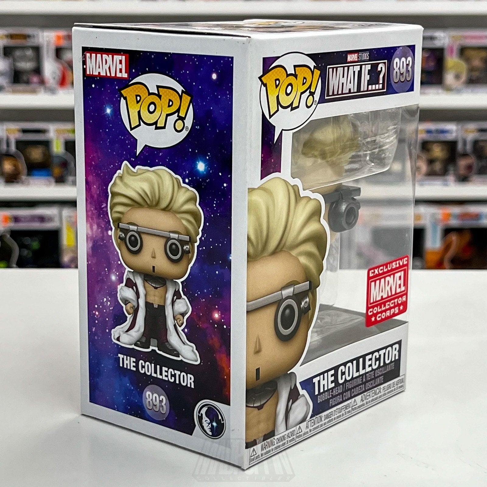 Funko Pop Marvel What If? The Collector 893 Exclusive Collector Corps Vinyl MCC