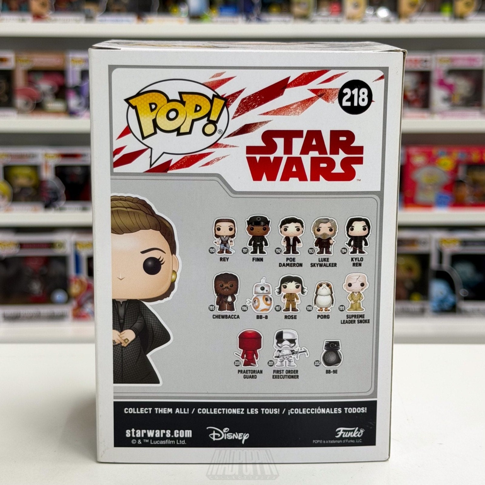 Funko Pop Star Wars Episode VIII The Last Jedi Princess Leia Walmart 218 Figure