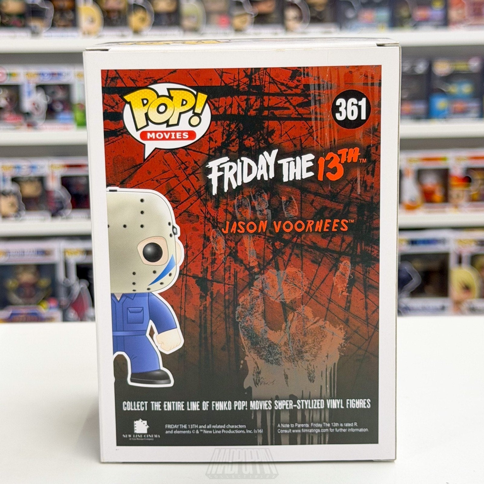 Funko Pop Movies Friday 13th Jason Voorhees Blue Part V Hot Topic 361 Toy Figure