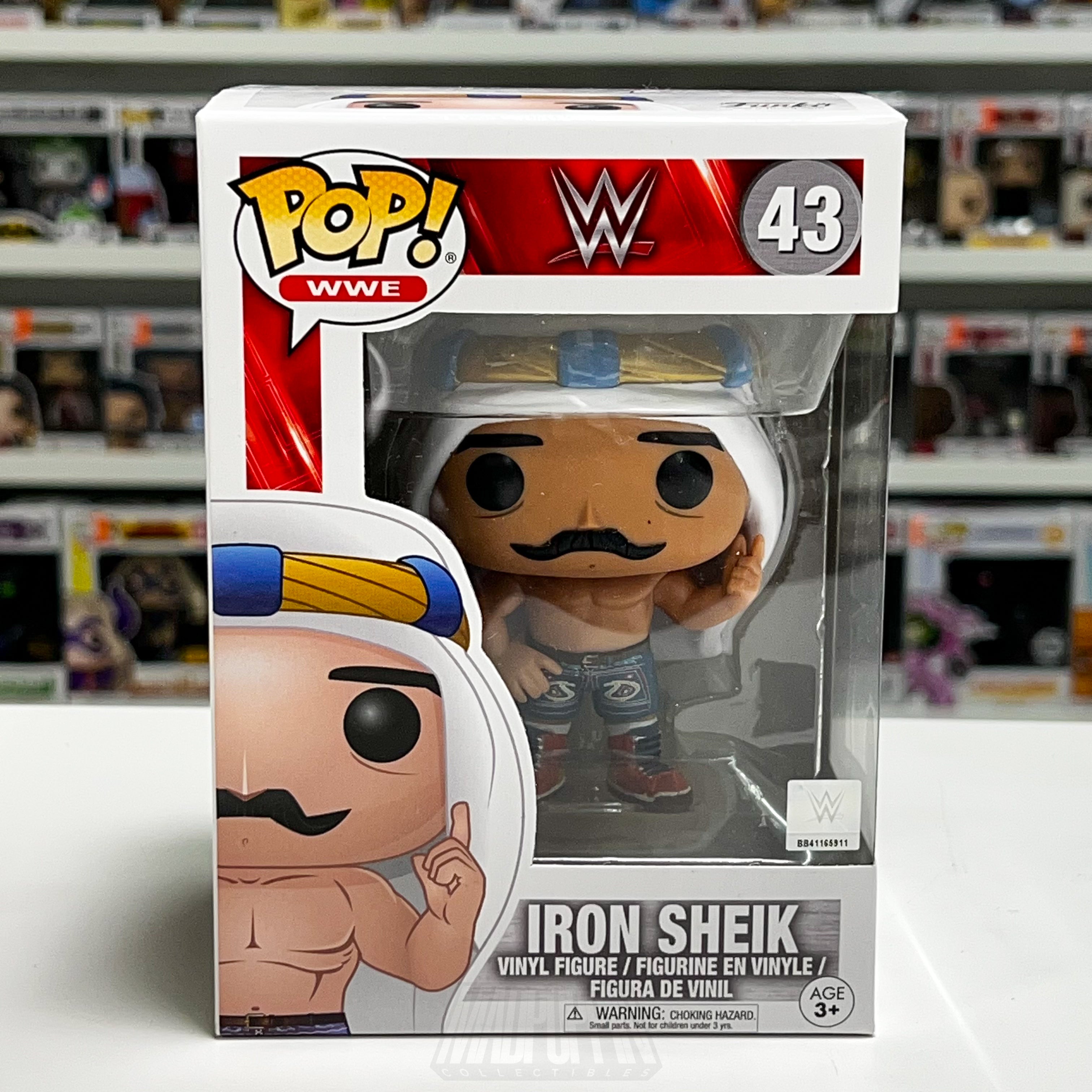 Funko Pop! WWE Iron Sheik #43 Vinyl Figure New In Box Wrestling Collectible Toy - Madpoppin