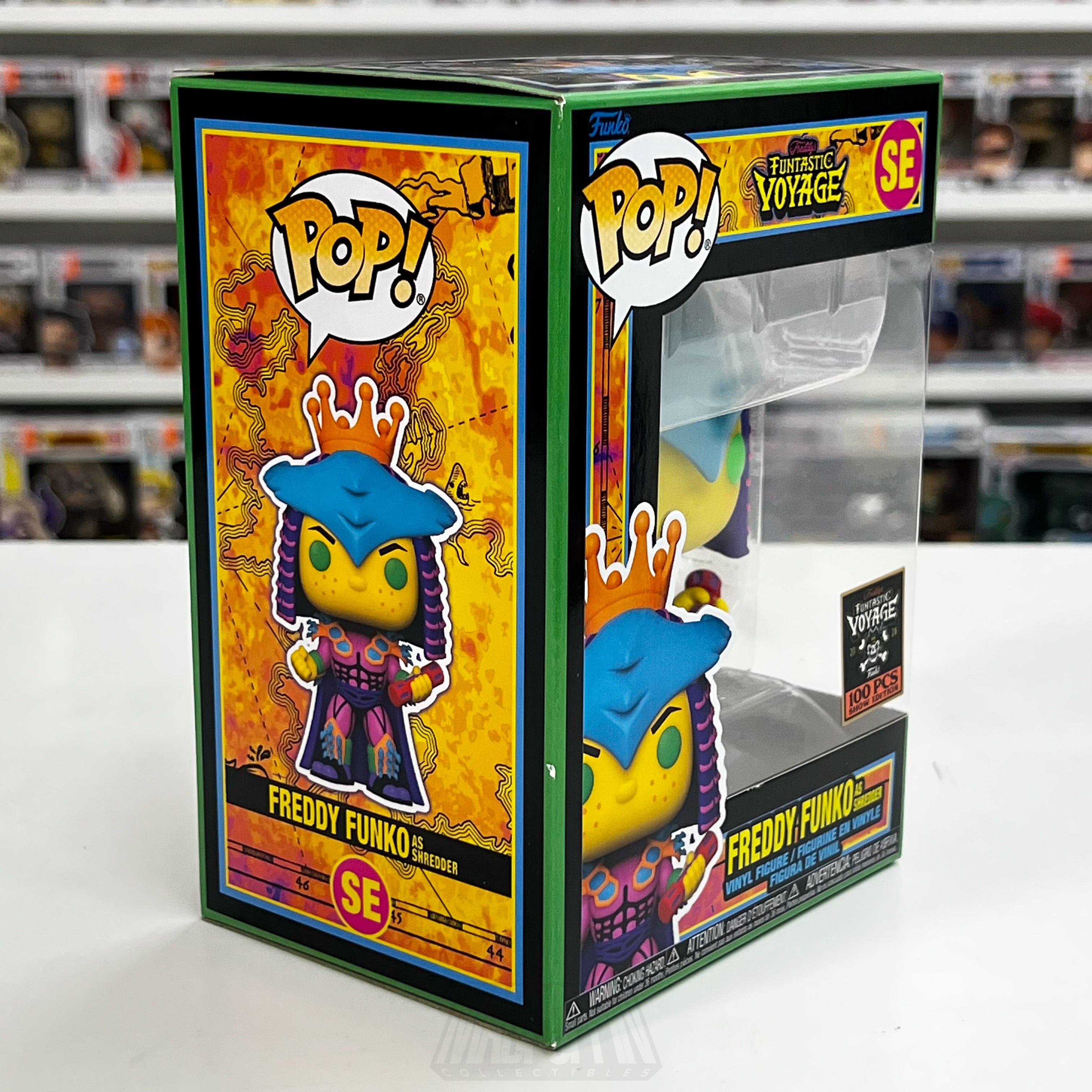 Funko Pop Fundays Funtastic Voyage Freddy as Shredder Blacklight 100 PCS TMNT - Madpoppin