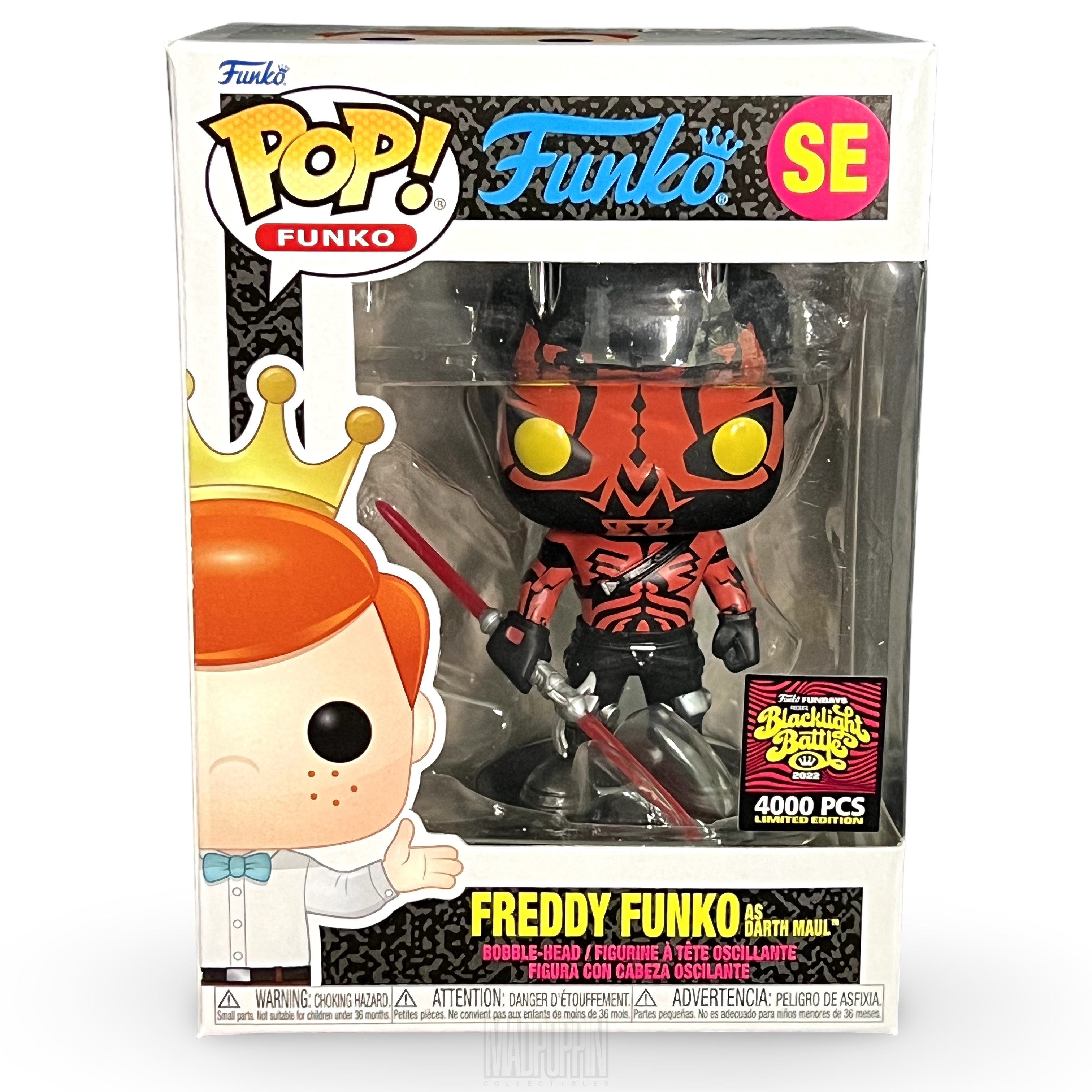 Funko Pop Fundays Blacklight Battle Star Wars Freddy as Darth Maul LE 4000 SE