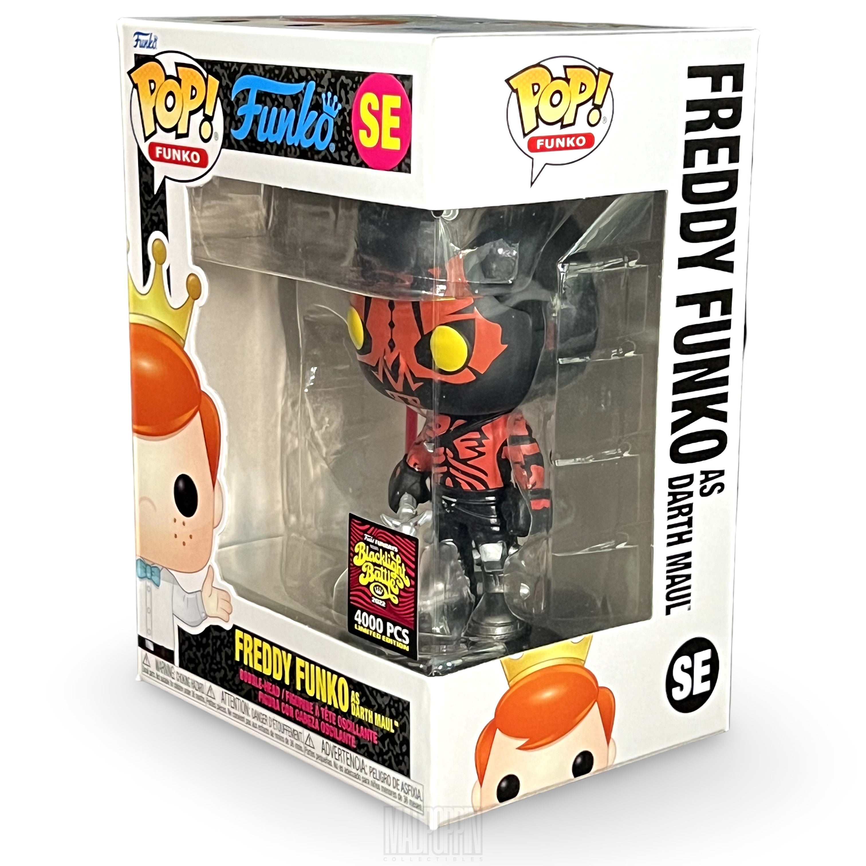 Funko Pop Fundays Blacklight Battle Star Wars Freddy as Darth Maul LE 4000 SE