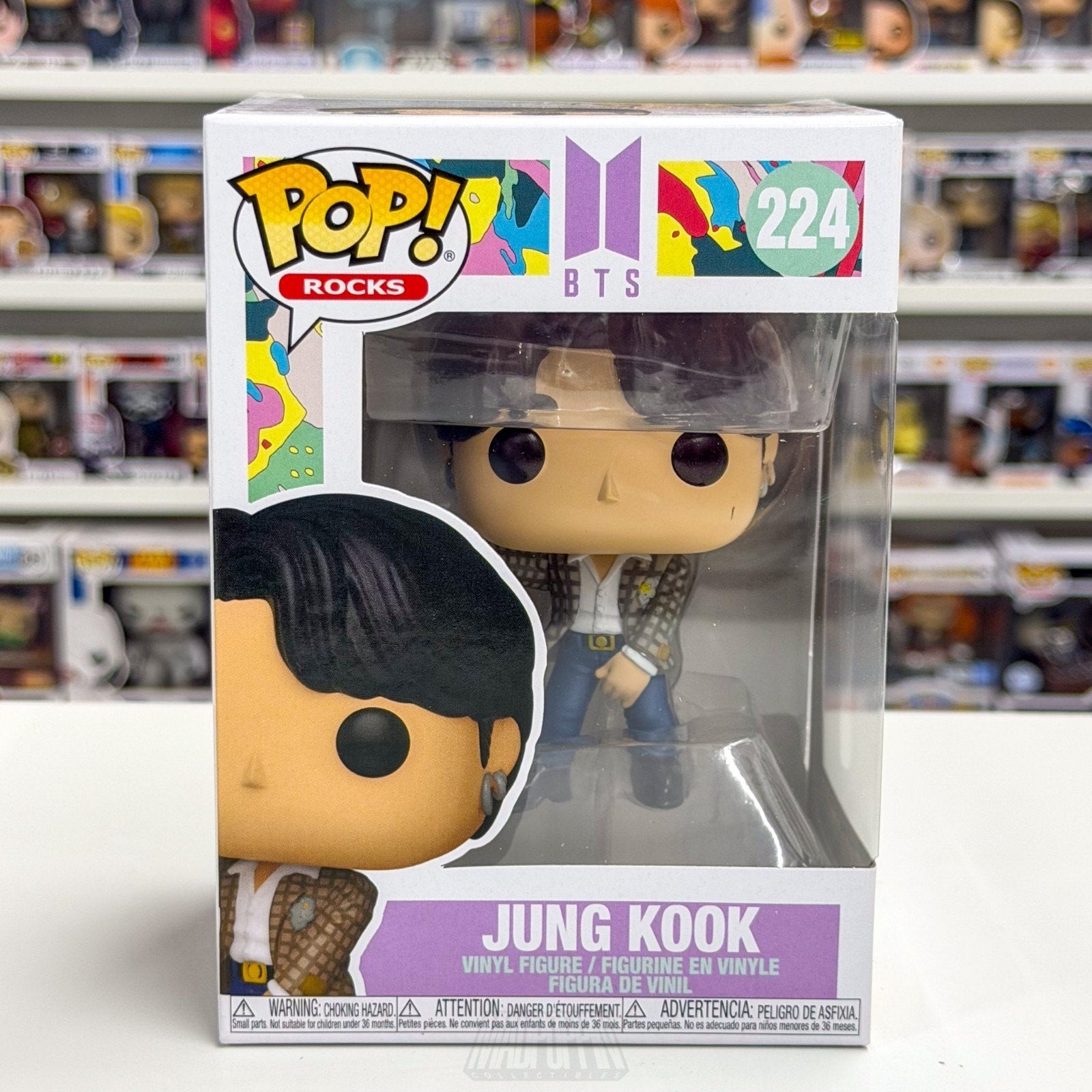 Funko Pop Rocks BTS Dynamite Jung Kook 224 Boy Band Korean K-Pop Vinyl Figure