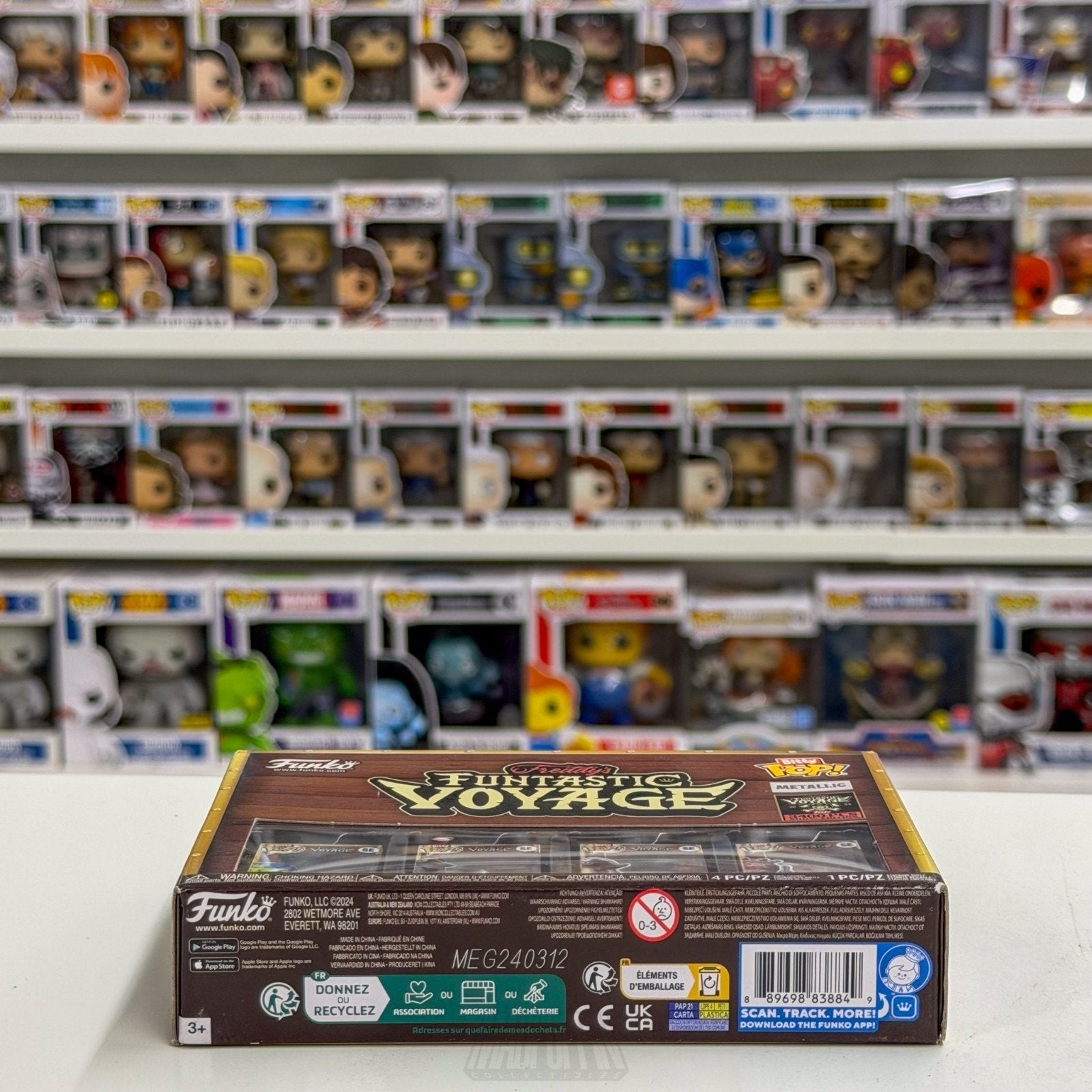 Funko Pop Bitty Fundays Funtastic Voyage Metallic 4 Pack Show Edition Toy Figure