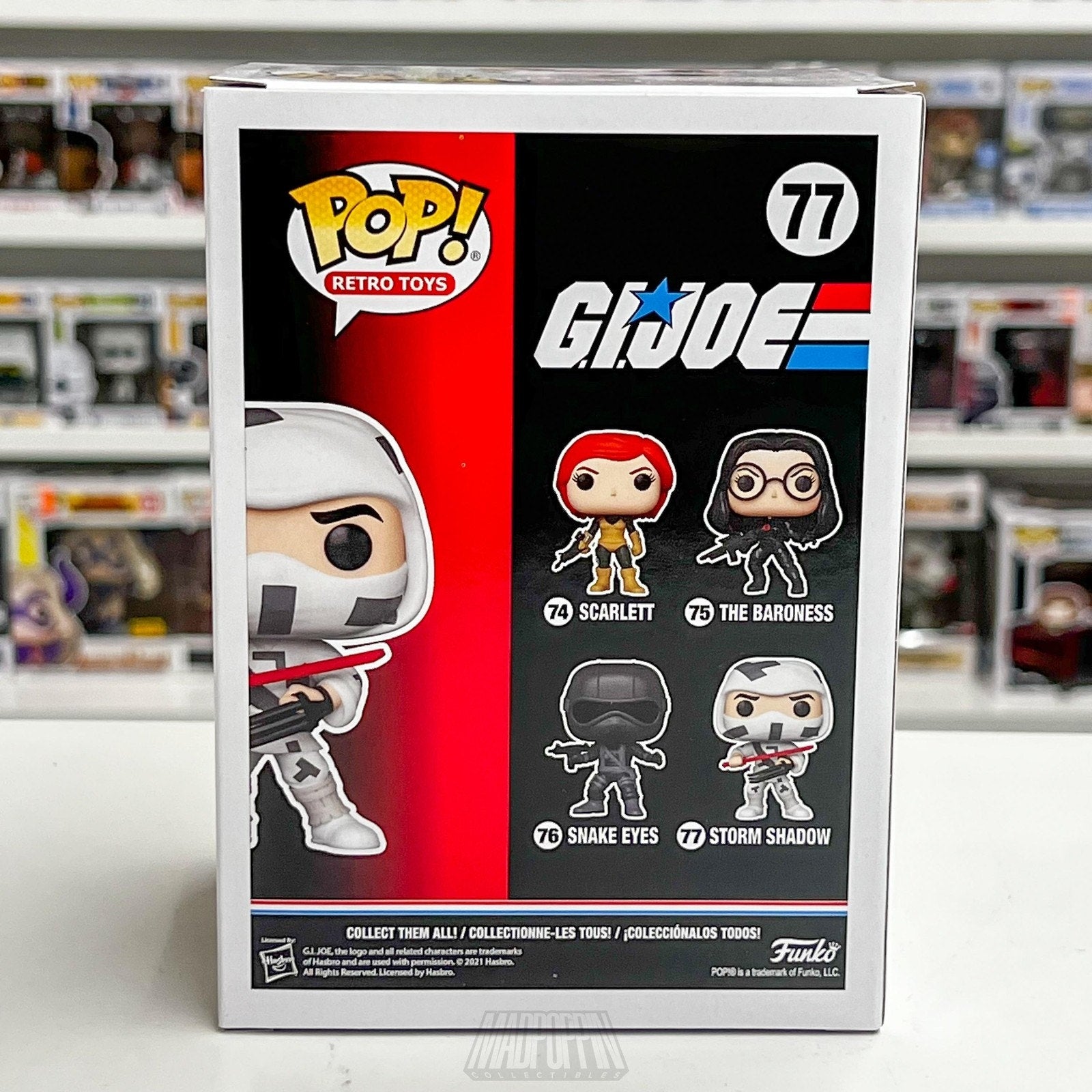 Funko Pop Retro Toys GI Joe Storm Shadow 77 Animation Ninja Soldier Vinyl Figure