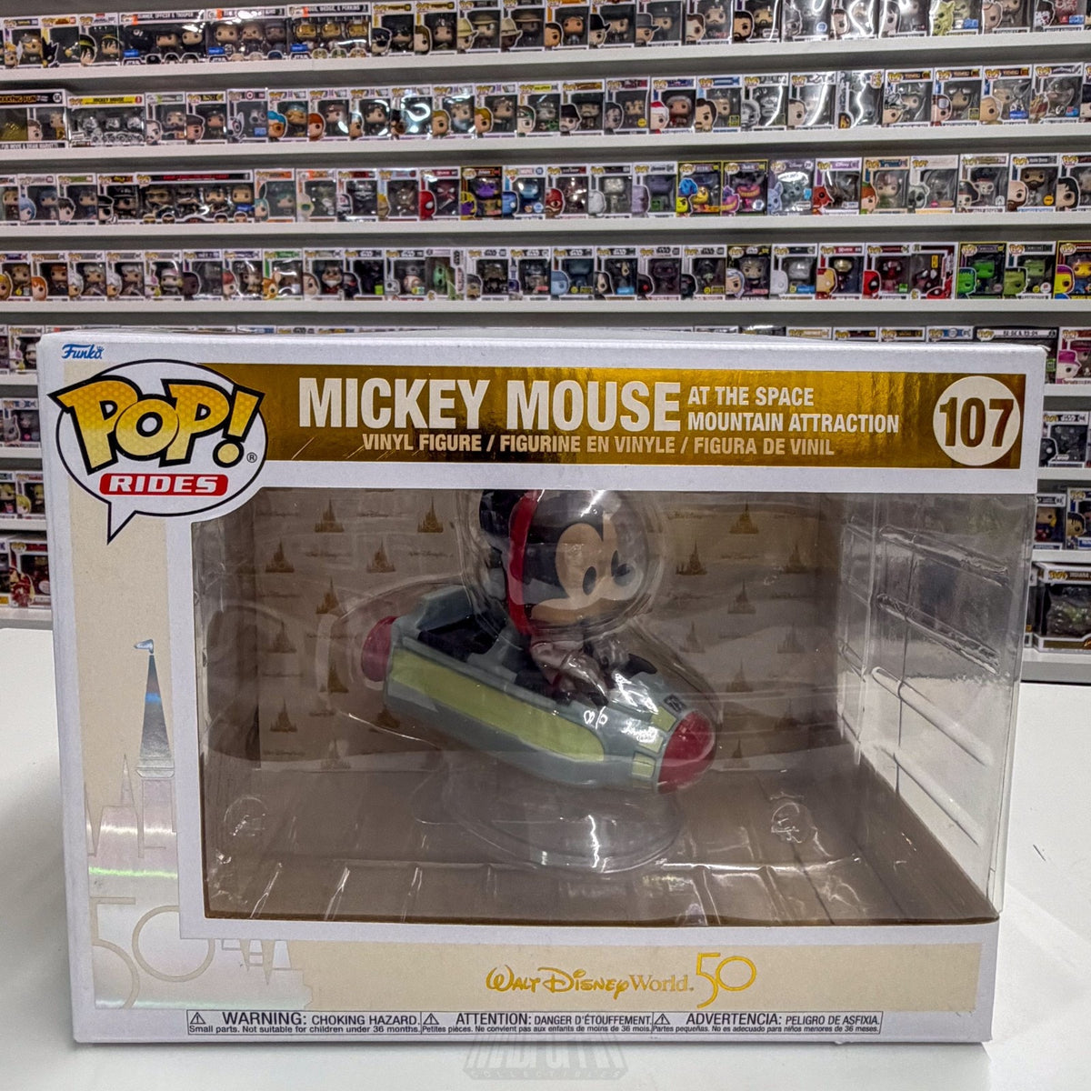 Funko Pop Disney Mickey Mouse Space Mountain Attraction Ride 107 Vinyl Figure