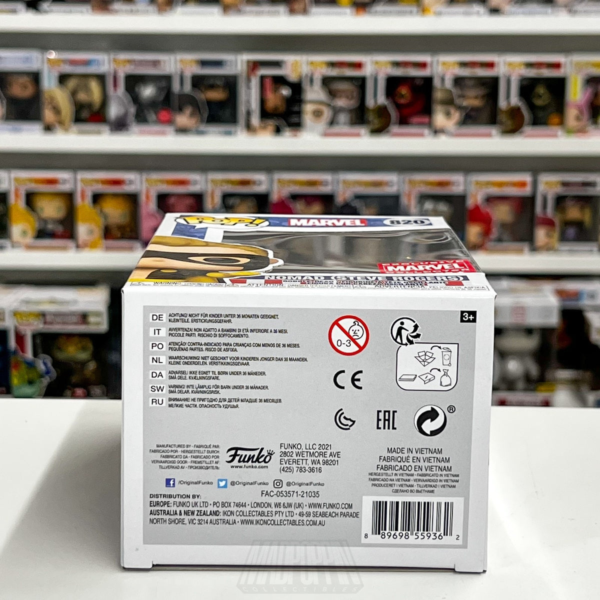 Funko Pop Marvel Collector Corps Nomad Steve Rogers 820 Captain America Figure