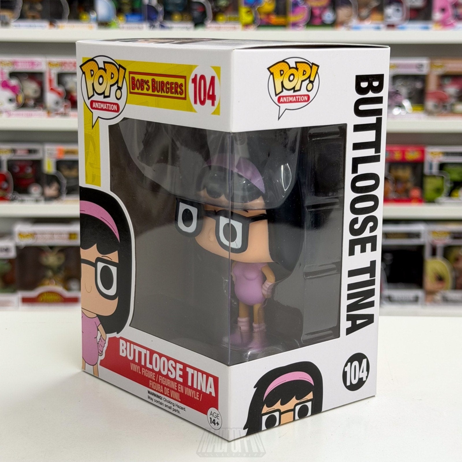 Funko Pop Animation Bobs Burgers Buttloose Tina Belcher 104 Sitcom Vinyl Figure