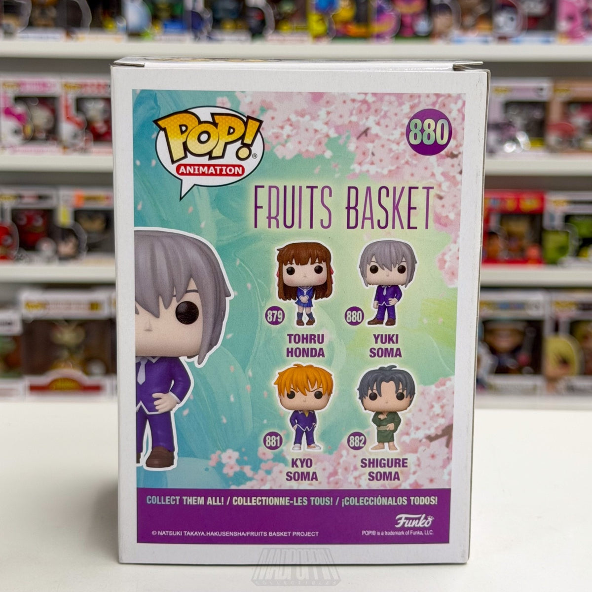 Funko Pop Anime Fruits Basket Yuki Soma 880 Supernatural Manga Toy Vinyl Figure