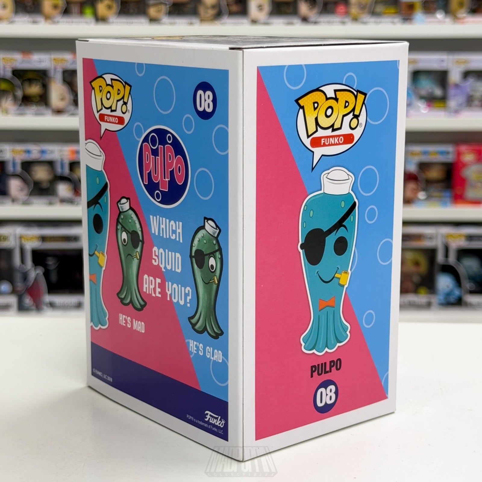 Funko Pop Spastik Fantastik Plastik Pulpo ECCC 2500 PCS 08 Squid Vinyl Figure