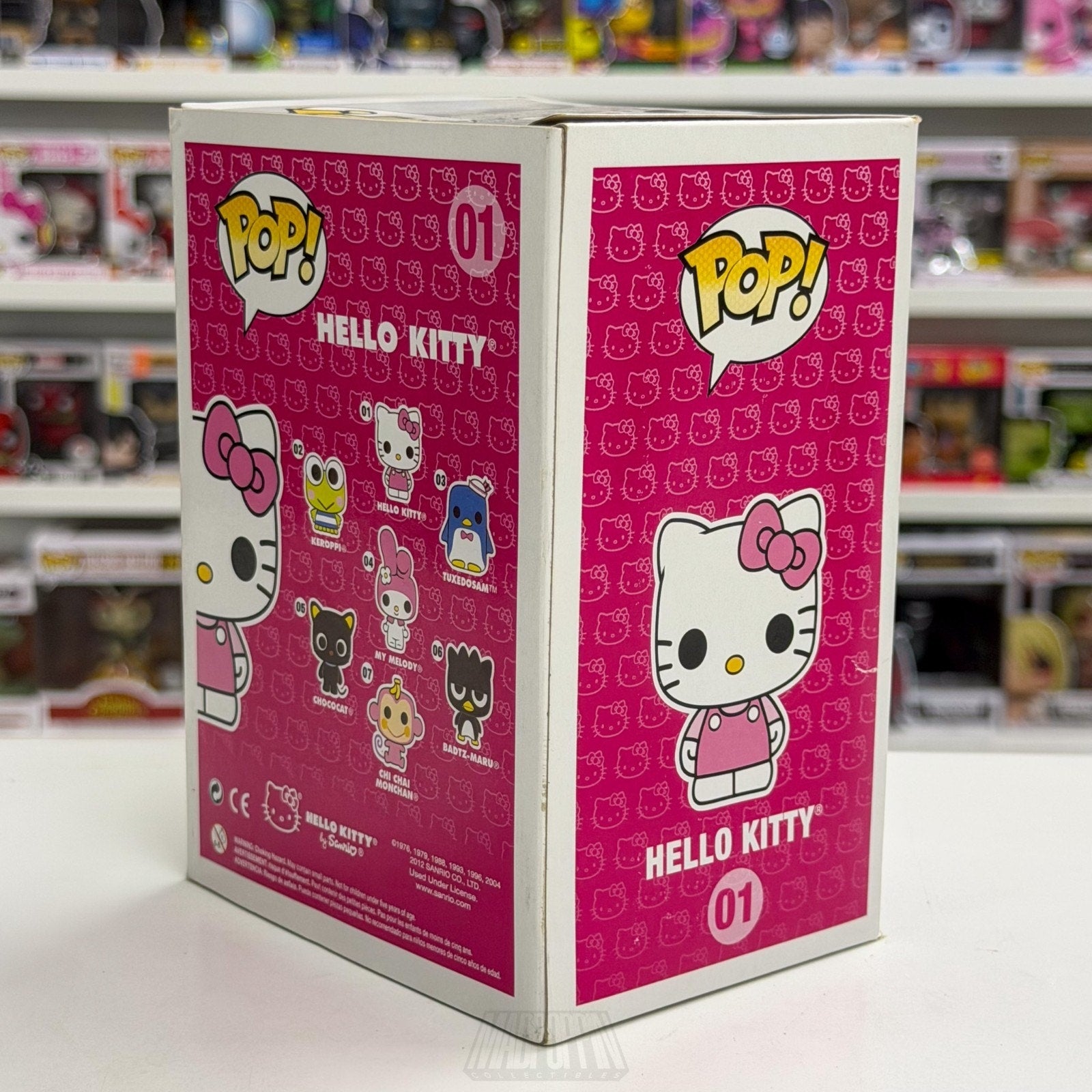 Funko Pop Sanrio Hello Kitty w/Bow 01 Pink Outfit Vaulted RARE Toy Vinyl Figure