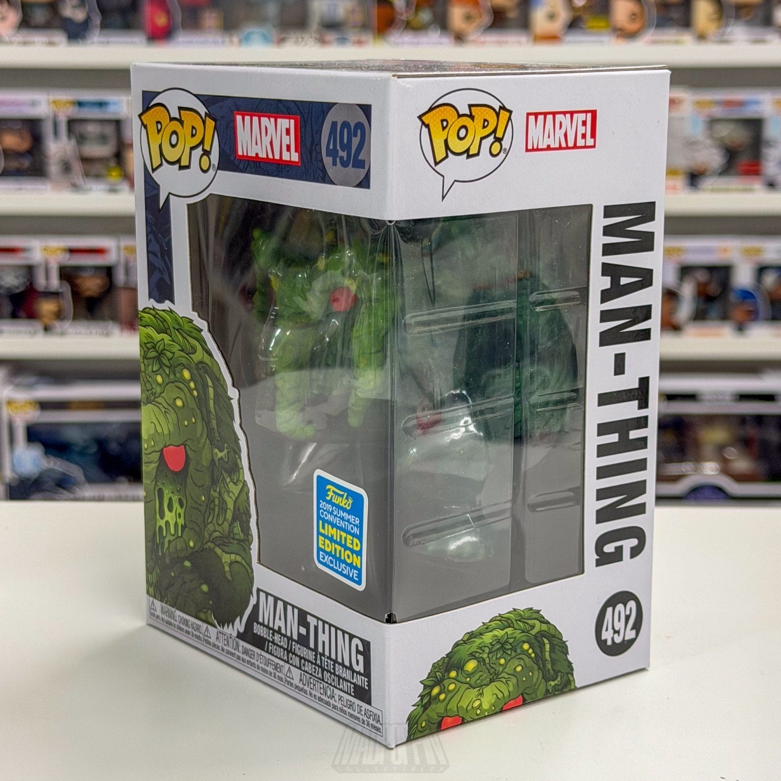 Funko Pop Marvel Man-Thing SDCC 2019 Summer Con 492 Stan Lee Toy Vinyl Figure