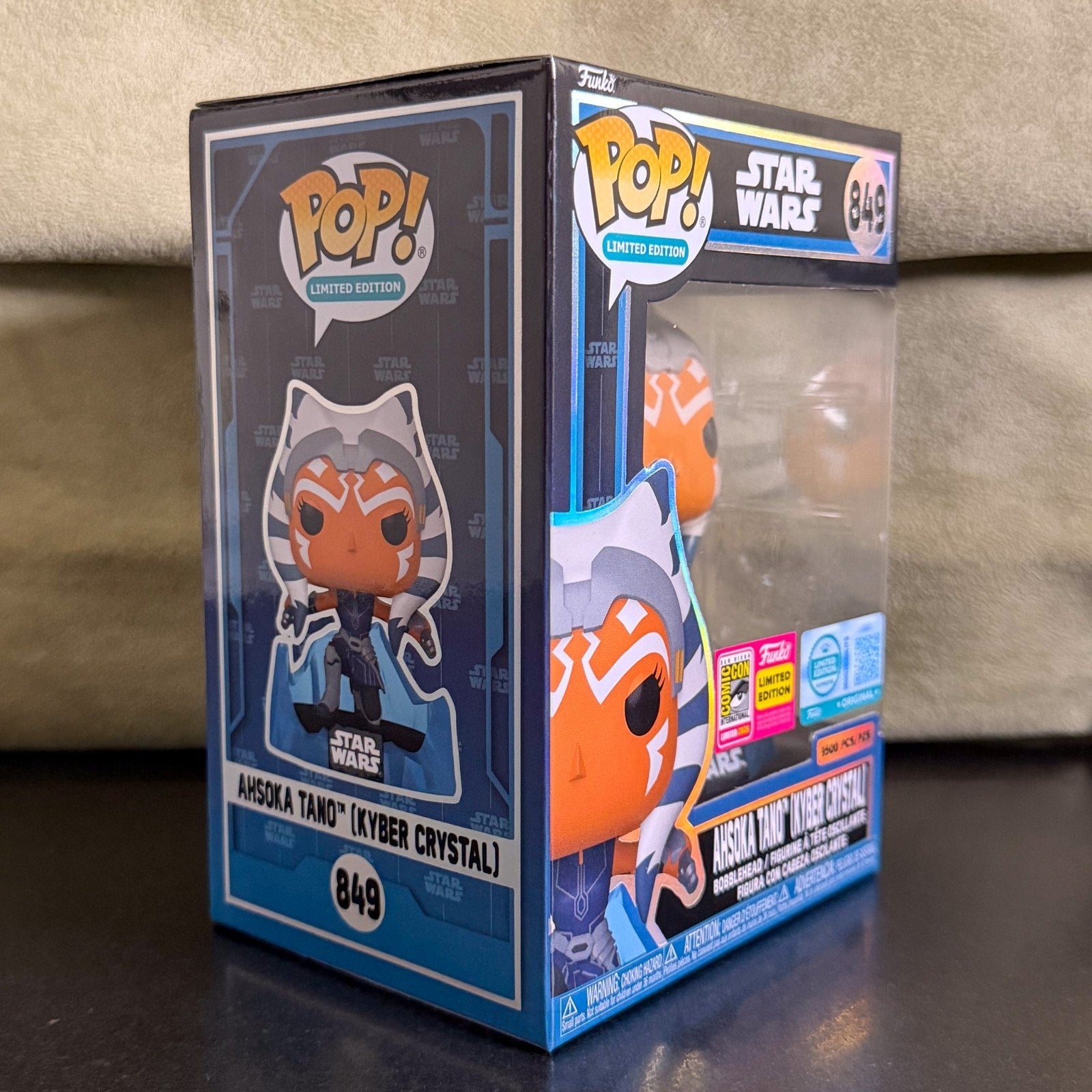 Funko Pop Star Wars Ahsoka Tano Kyber Crystal 849 SDCC 2026 LE 9500 Vinyl Figure