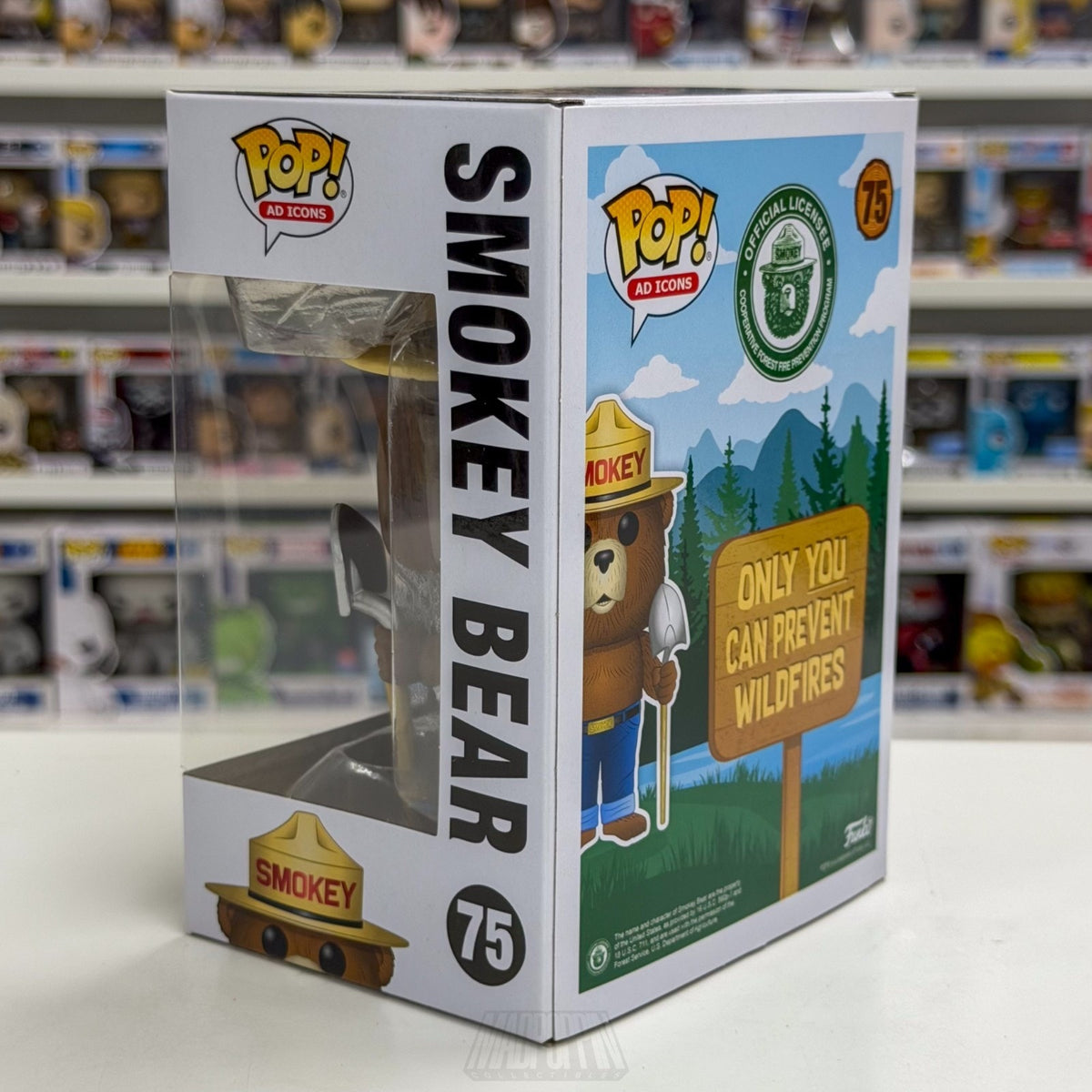 Funko Pop Ad Icons Smokey Bear 75 Forest Wildfire Prevention Toy Vinyl Figure