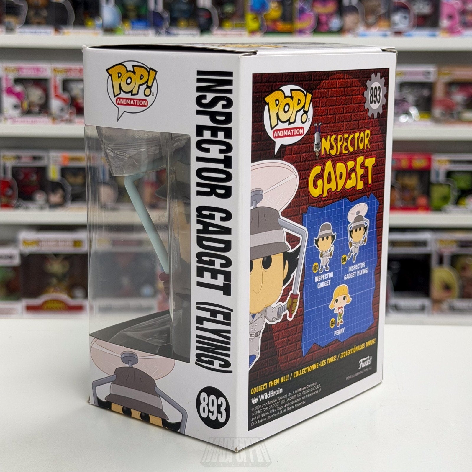 Funko Pop Animation Inspector Gadget Flying 893 Dimwitted Cyborg Vinyl Figure