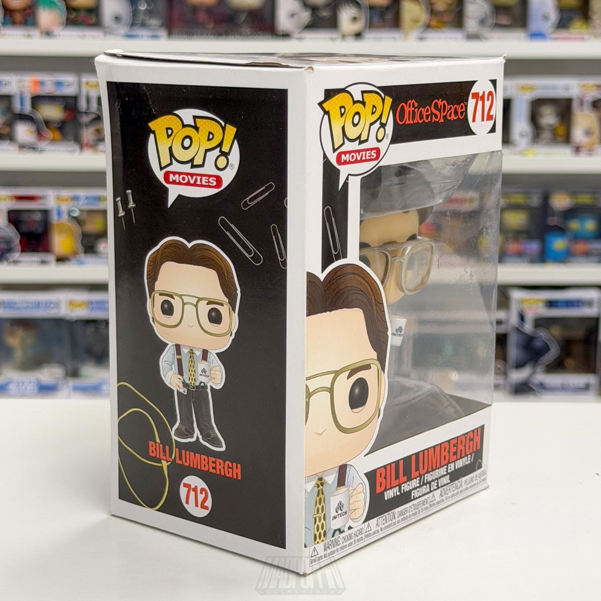 Funko Pop Movies Office Space Bill Lumbergh 712 Boss TPS Report Toy Vinyl Figure