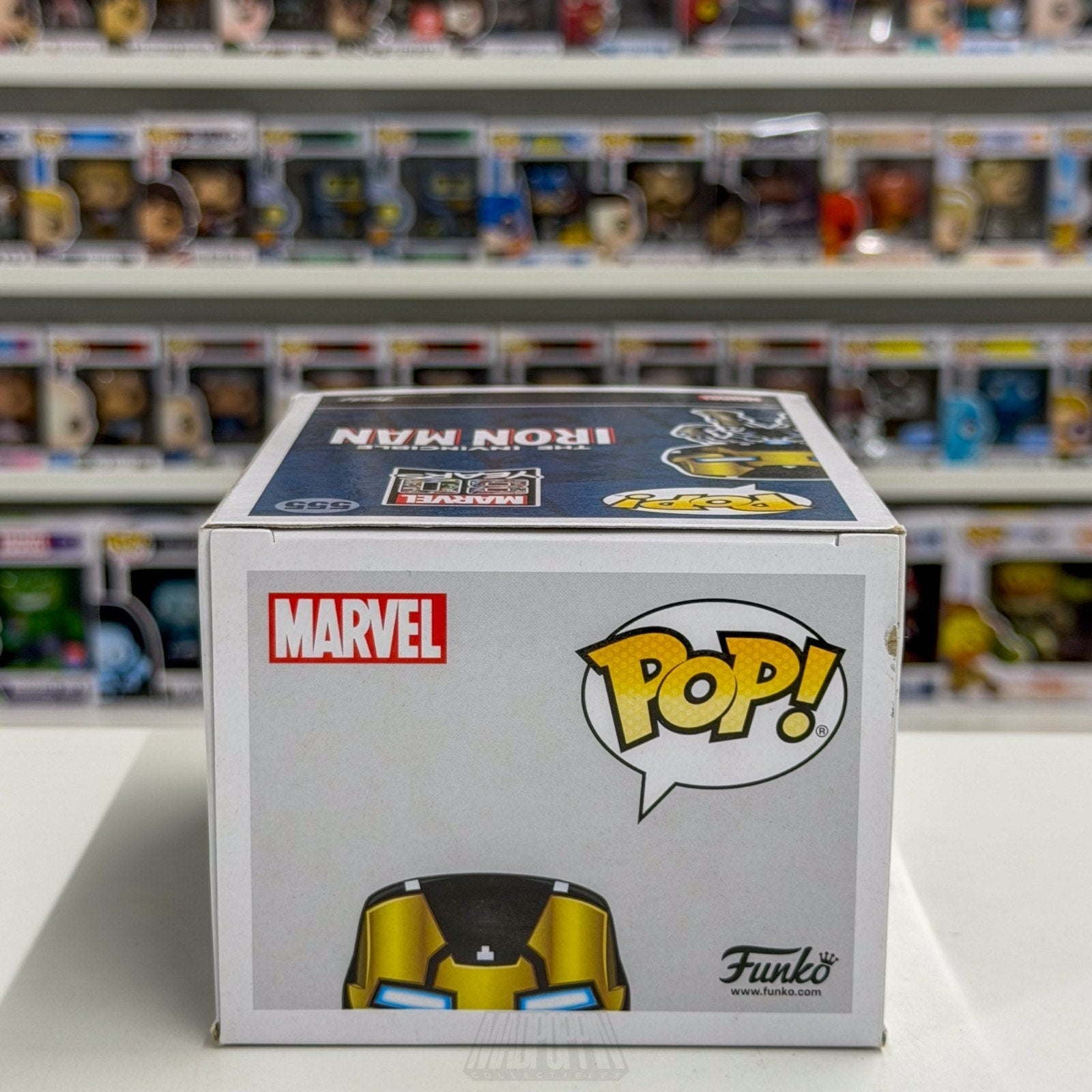 Funko Pop Marvel Iron Man Model 39 Glow in the Dark AAA Anime 555 Vinyl Figure