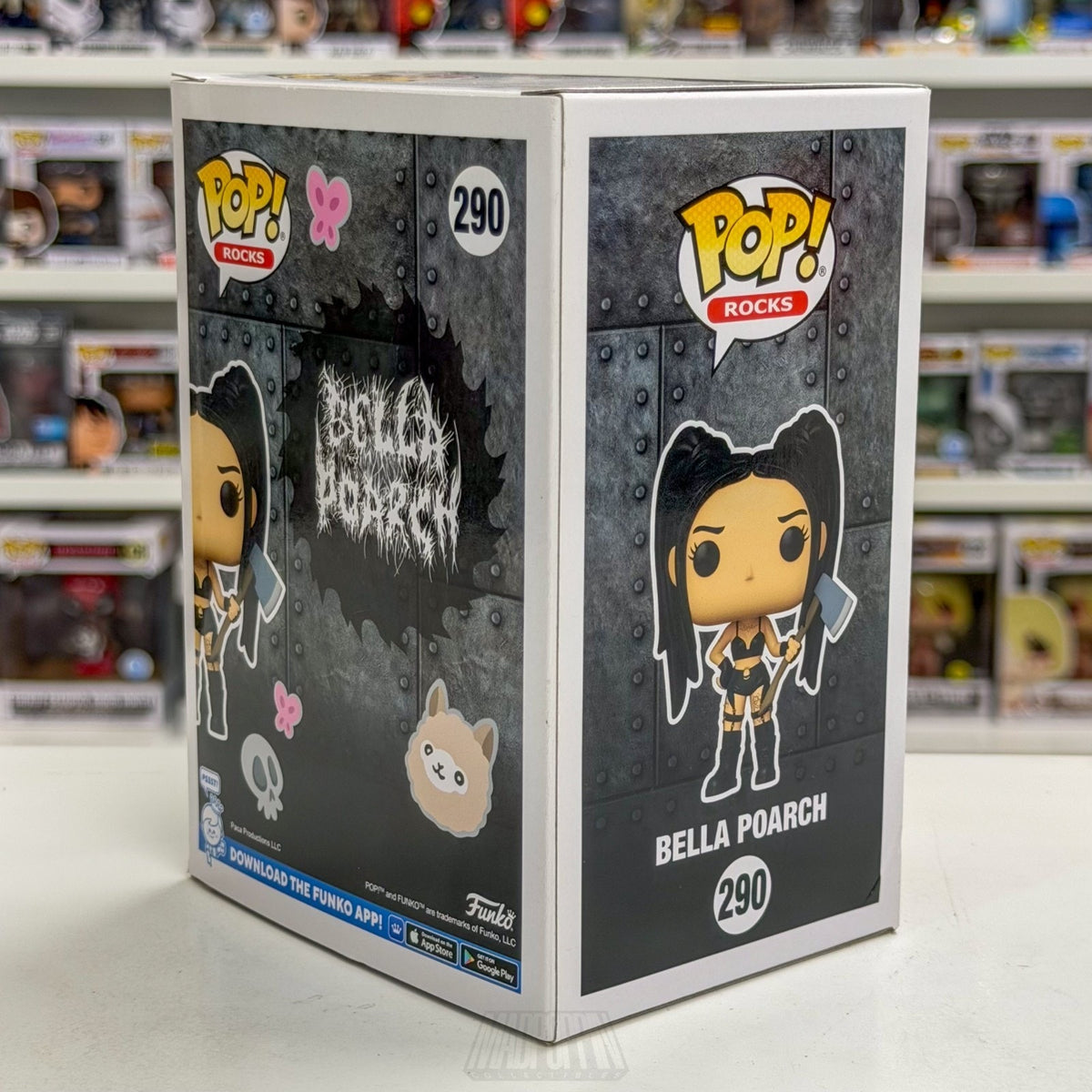 Funko Pop Rocks Bella Poarch w/Axe Exclusive 290 Social TikTok Toy Vinyl Figure