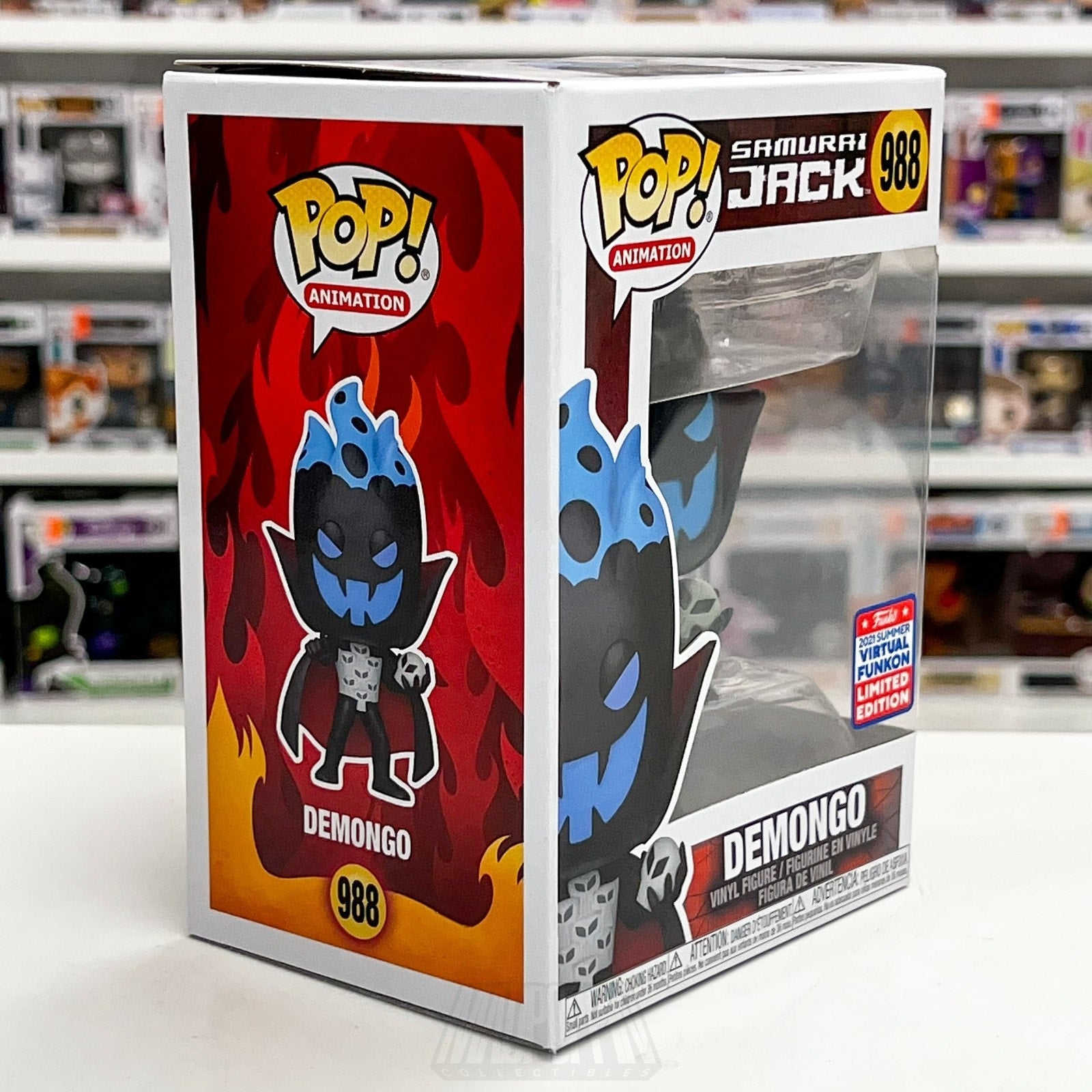 Funko Pop Animation Samurai Jack Demongo FunKon 2021 988 Soul Collector Figure