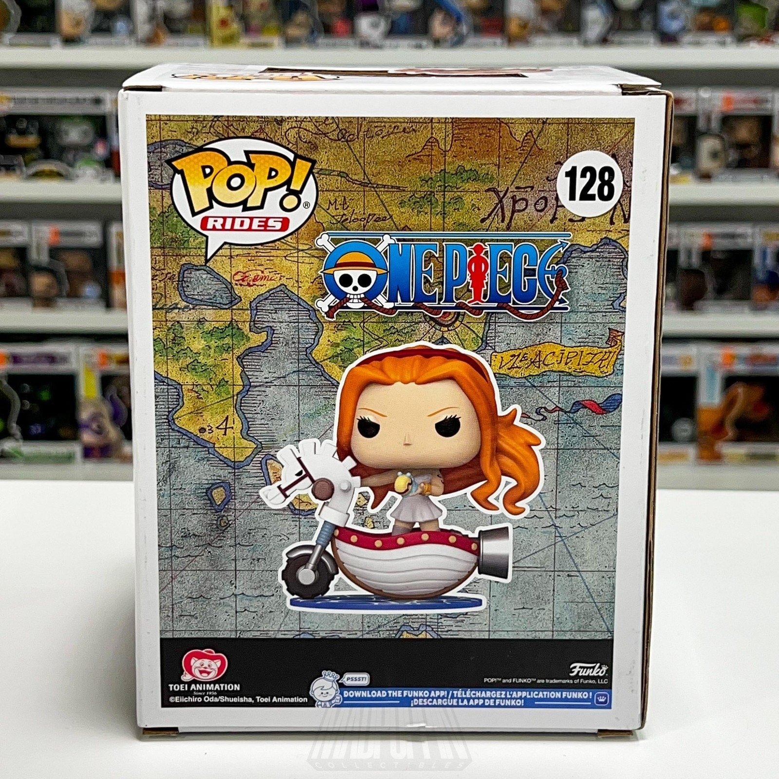 Funko Pop Ride Anime One Piece Nami White Hobby Horse Wondercon 128 Vinyl Figure