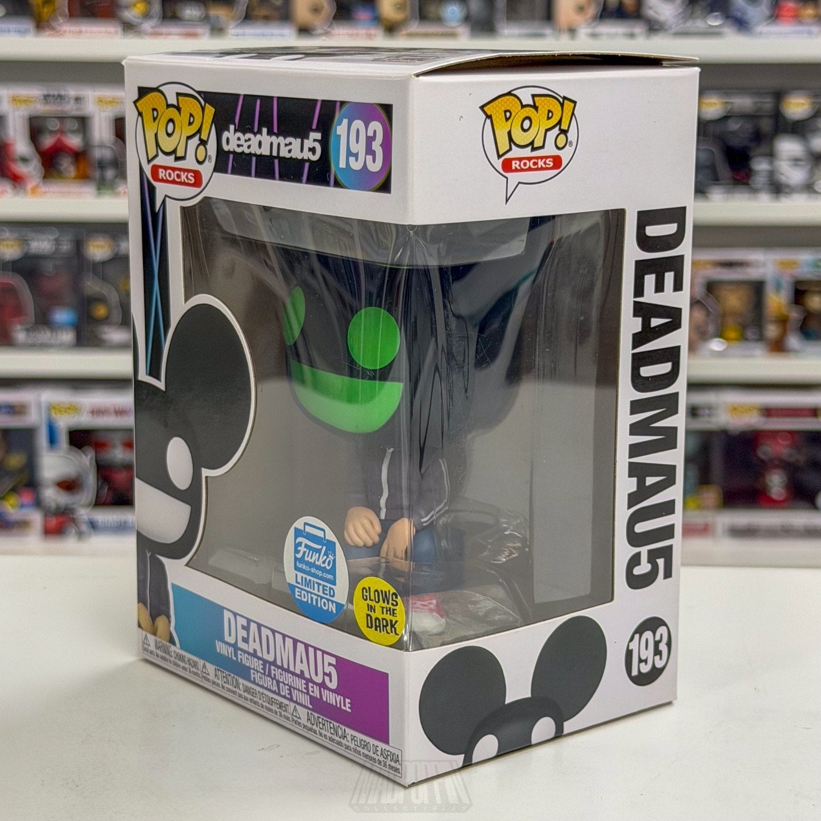 Funko Pop Rocks Deadmau5 Glow 193 Canadian EDM Electronic DJ Toy Vinyl Figure
