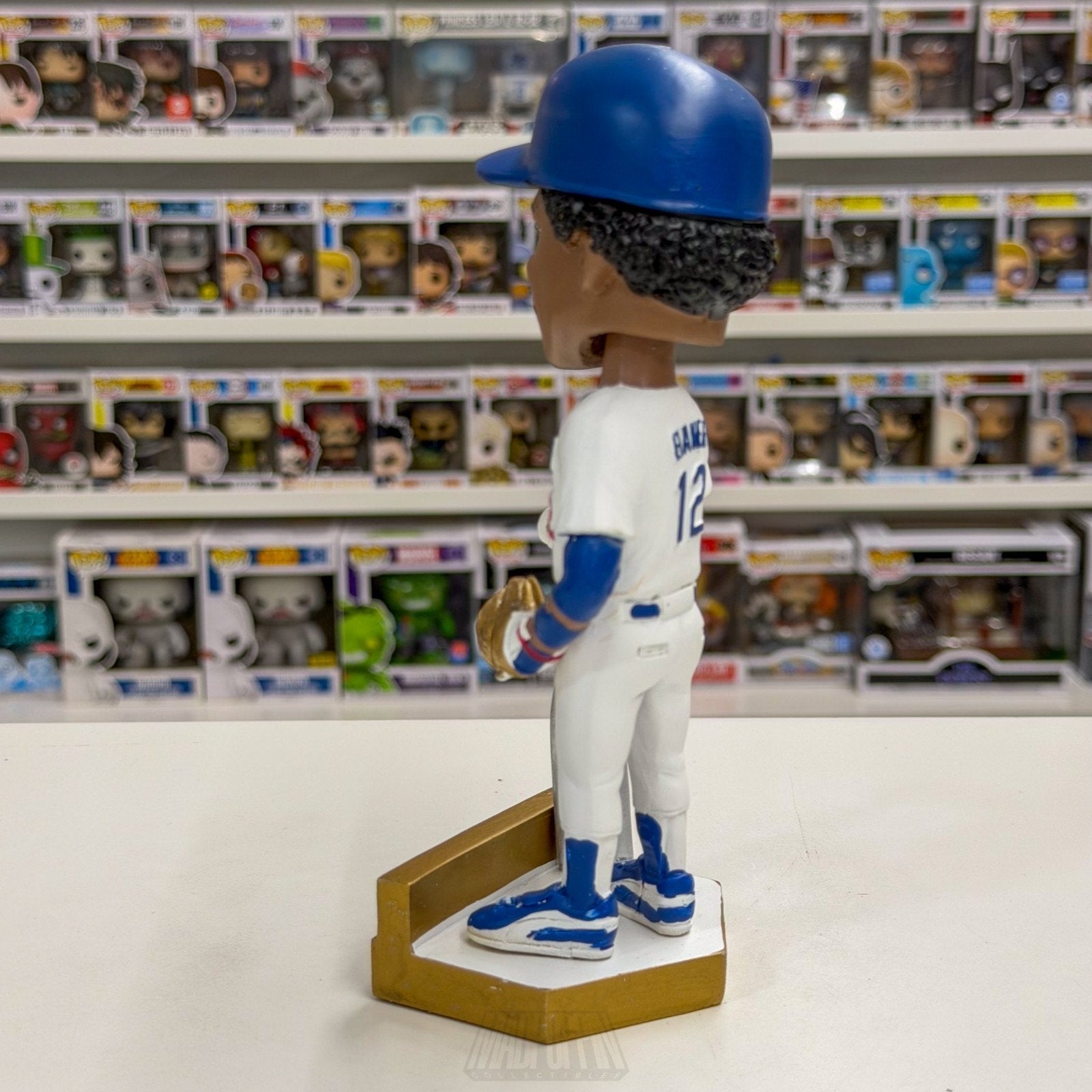 Legends of Los Angeles Dodgers Dusty Baker Bobblehead Gold Baseball MLB Figure