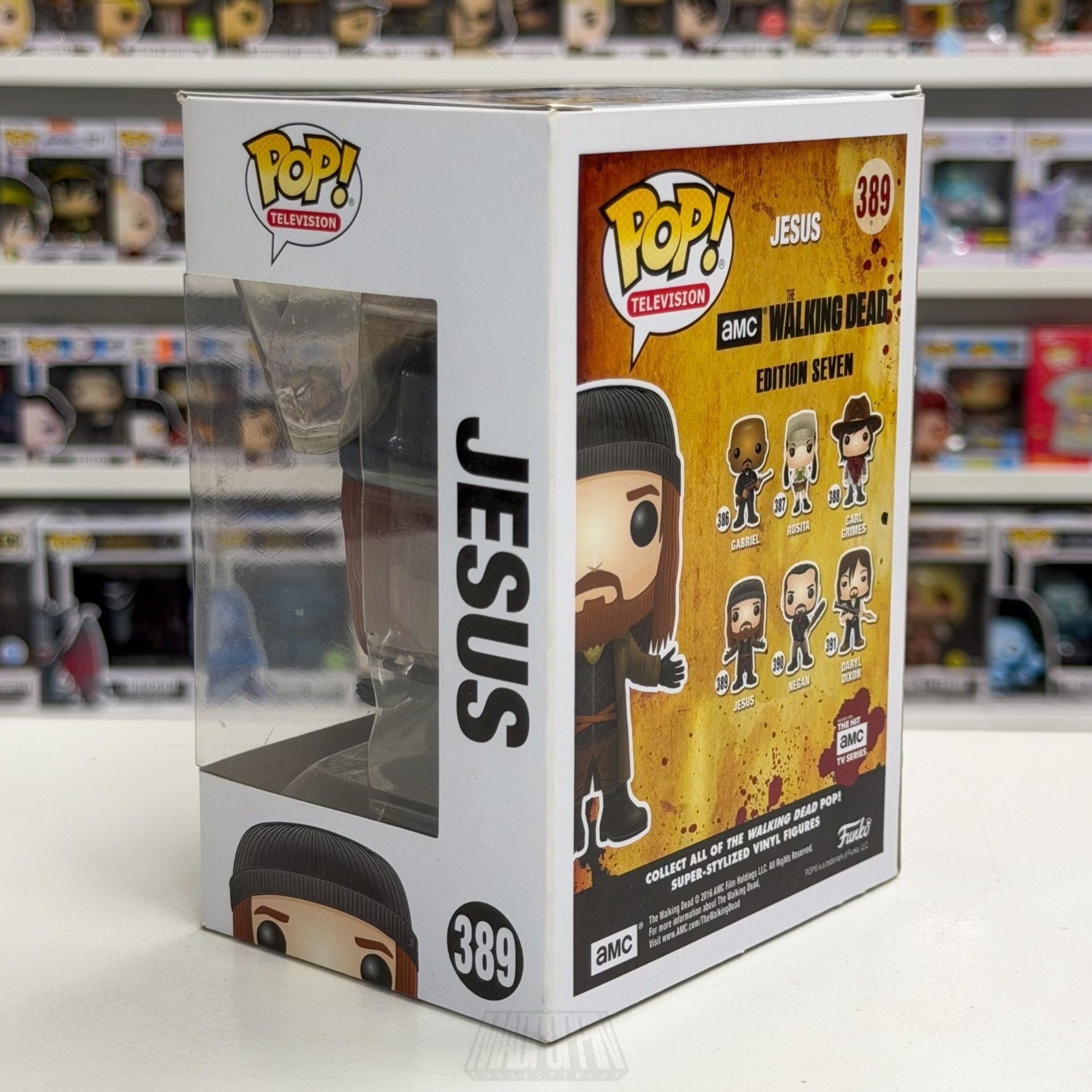 Funko Pop TV The Walking Dead Jesus 389 Zombie Horror Drama Sereis Vinyl Figure