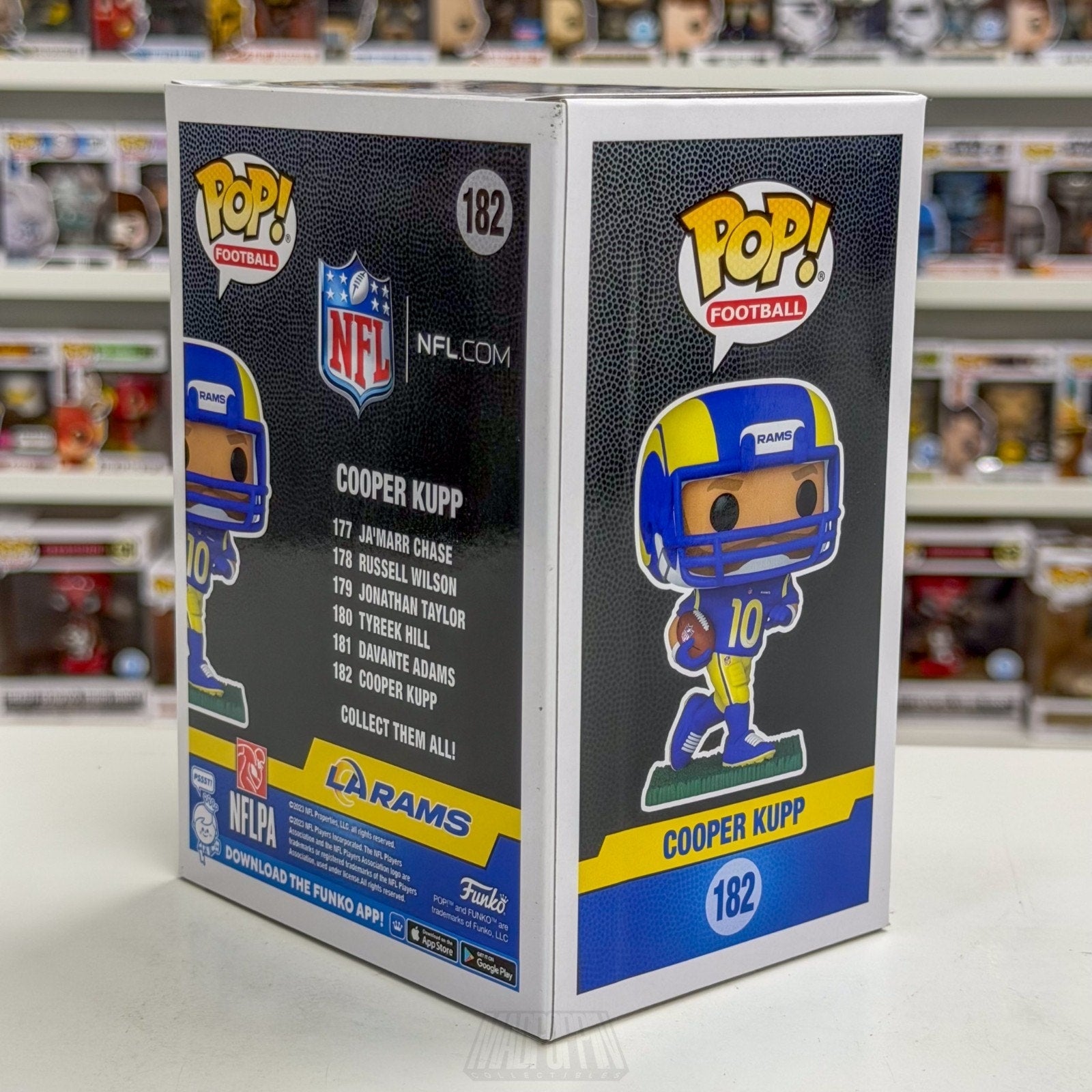 Funko Pop NFL Football Los Angeles Rams Cooper Kupp 182 Wide Receiver Toy Figure