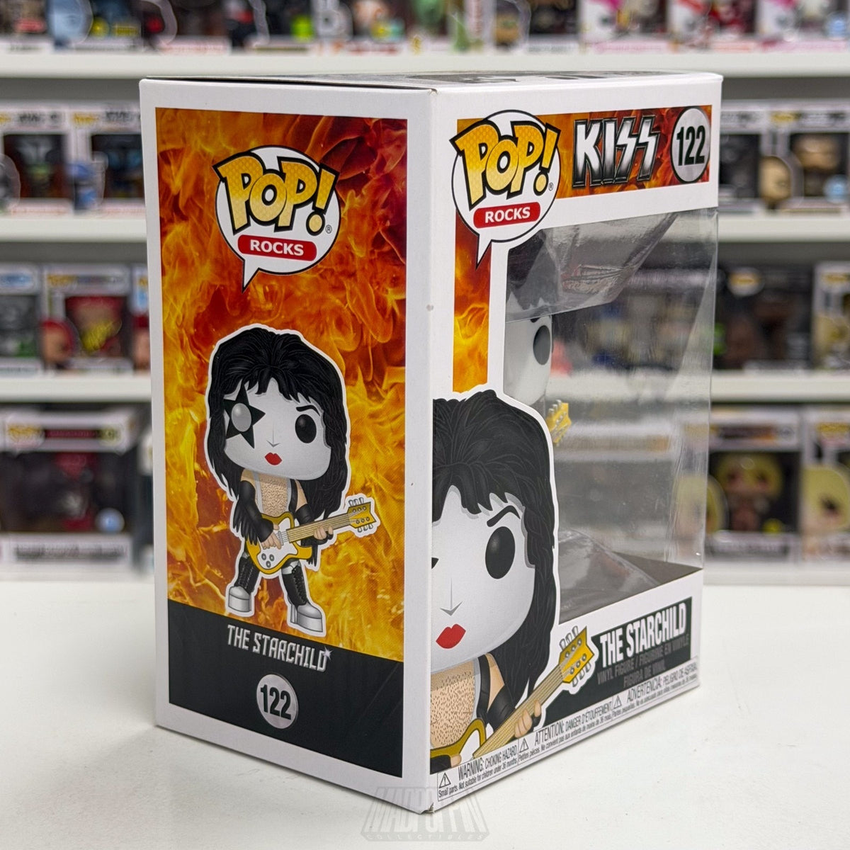 Funko Pop Rocks Kiss The Starchild 122 Music Band Heavy Metal Toy Vinyl Figure